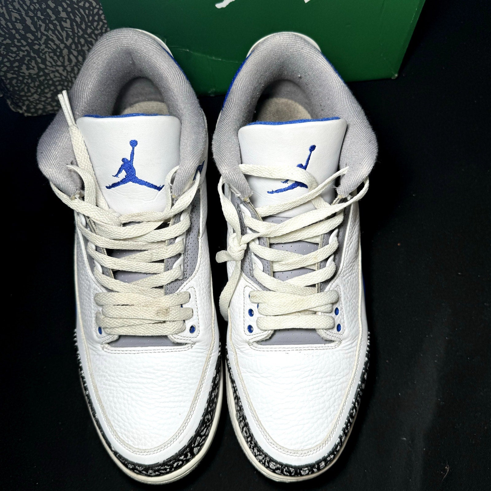 Air Jordan 3 Retro Racer Blue Men's Shoes - Size 12