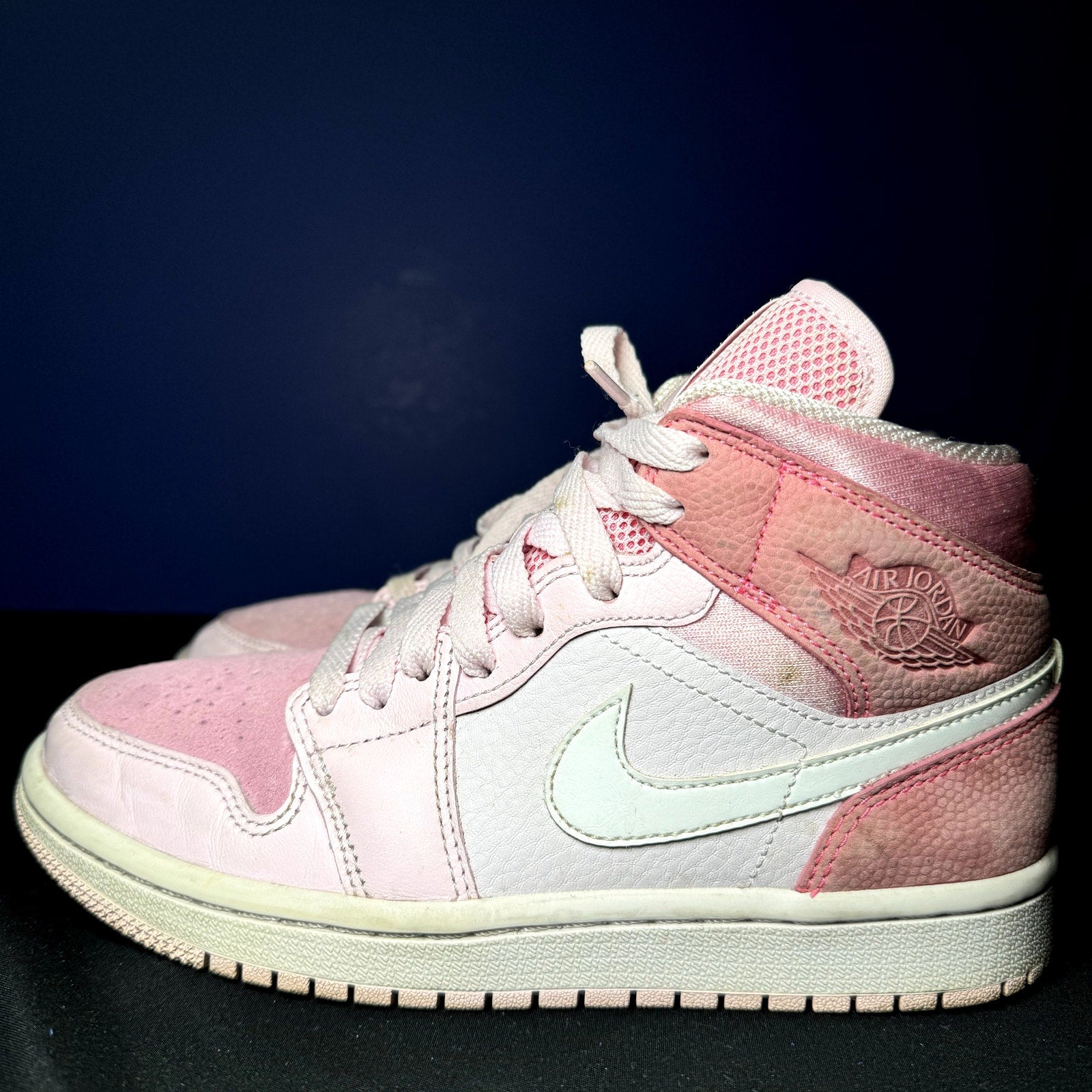 Air Jordan 1 Mid Digital Pink Women's Shoes - Size 6