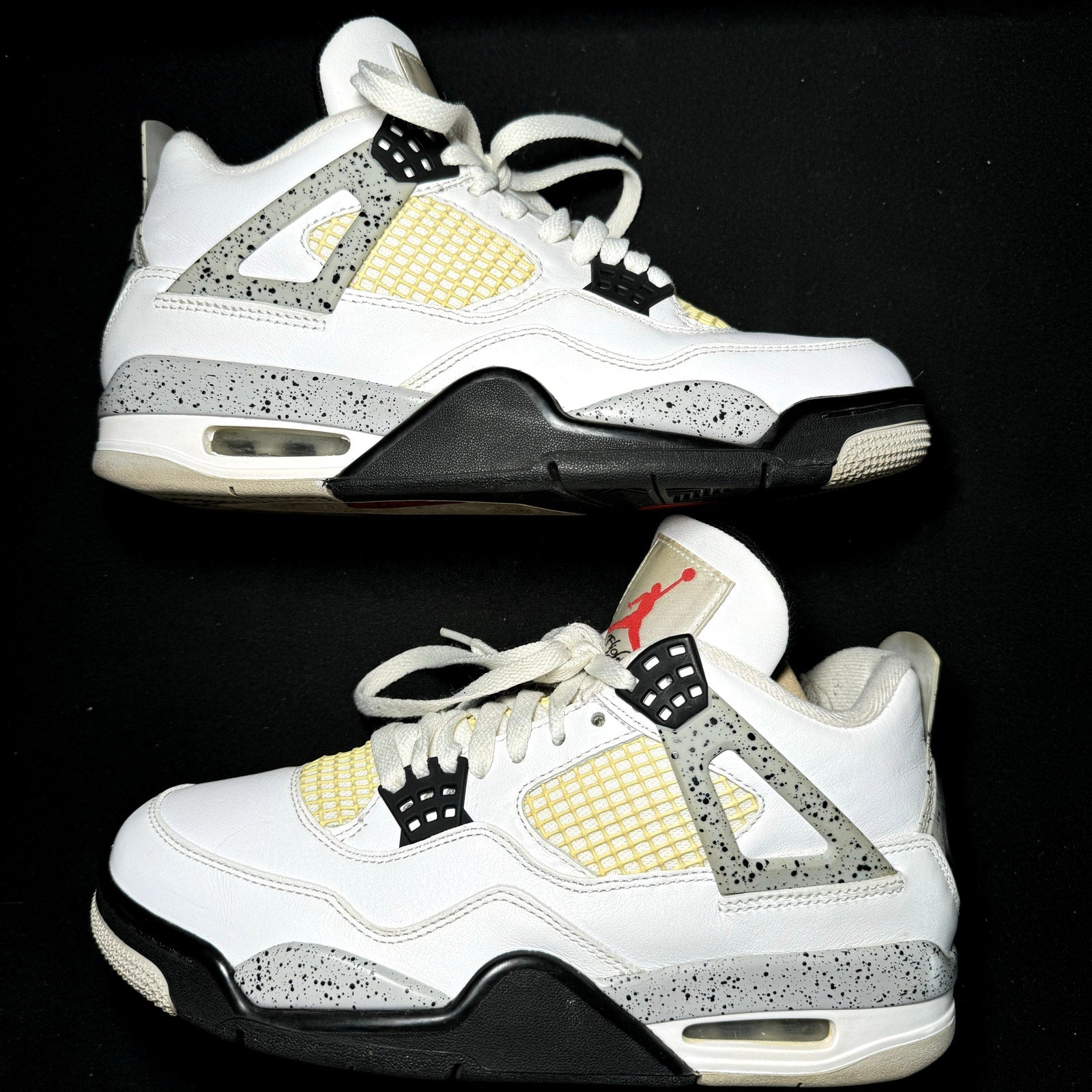 Air Jordan 4 Retro OG White Cement 2016 Men's Shoes- Size 8