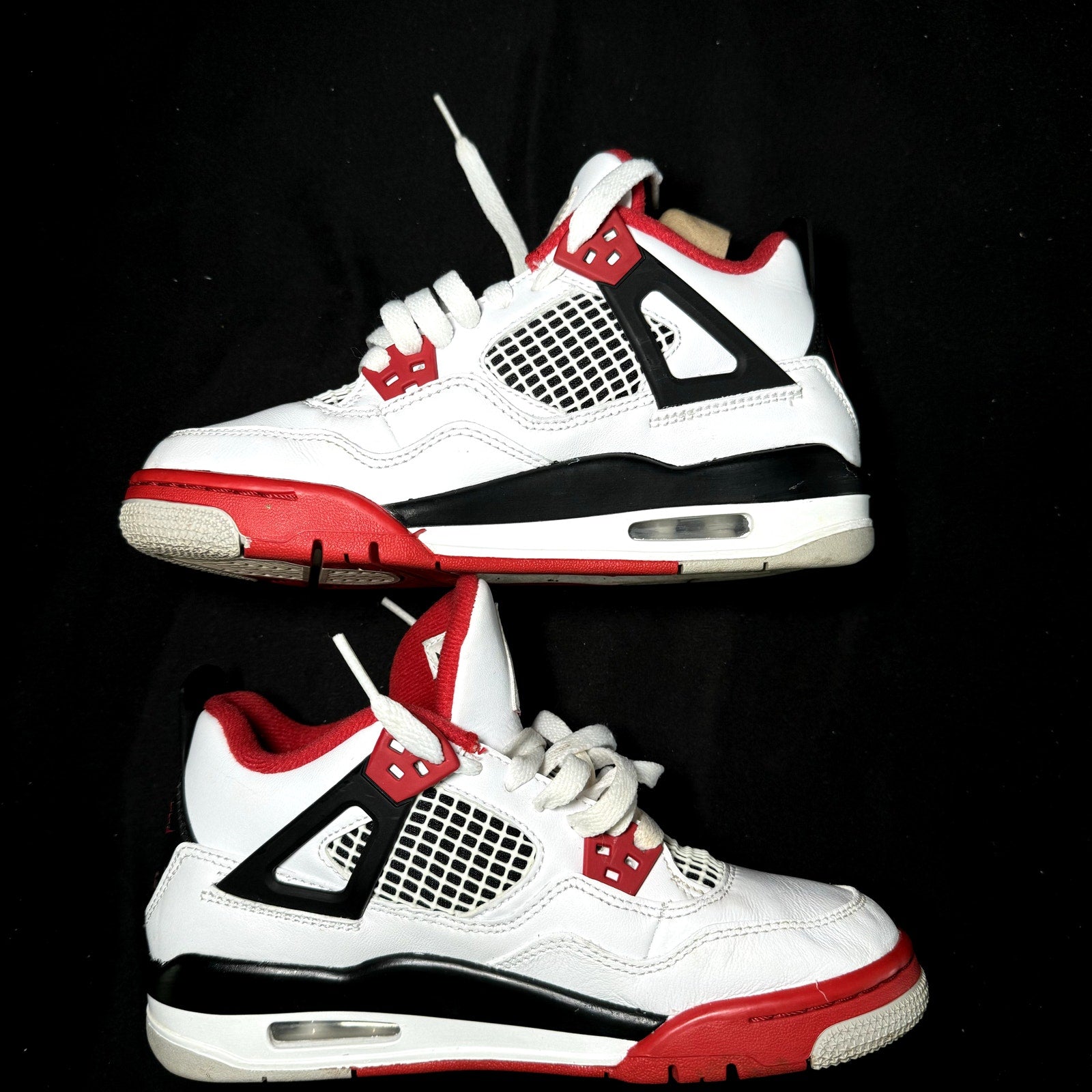 Air Jordan 4 Retro OG GS Fire Red 2020 Kids Shoes - Size 4