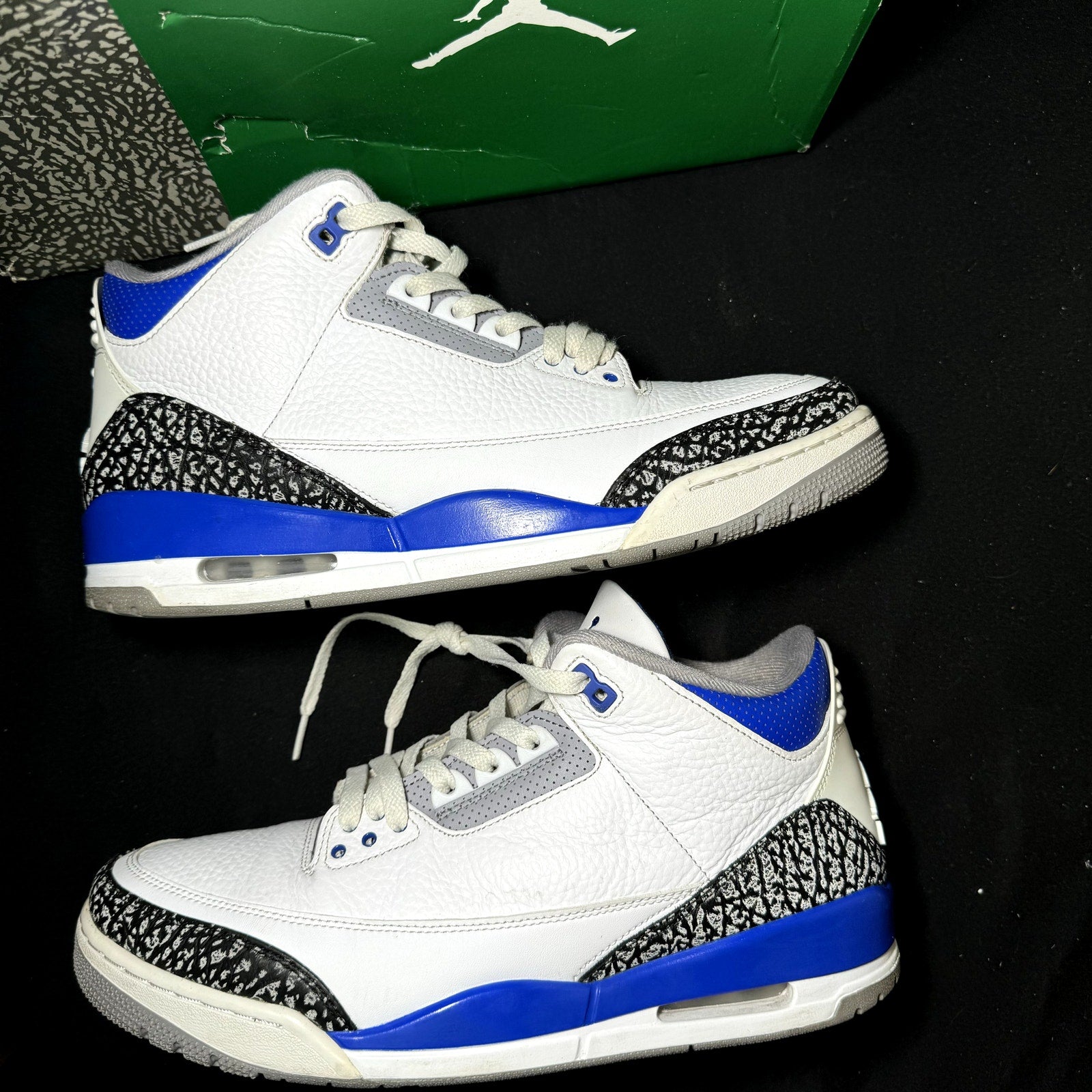 Air Jordan 3 Retro Racer Blue Men's Shoes - Size 12