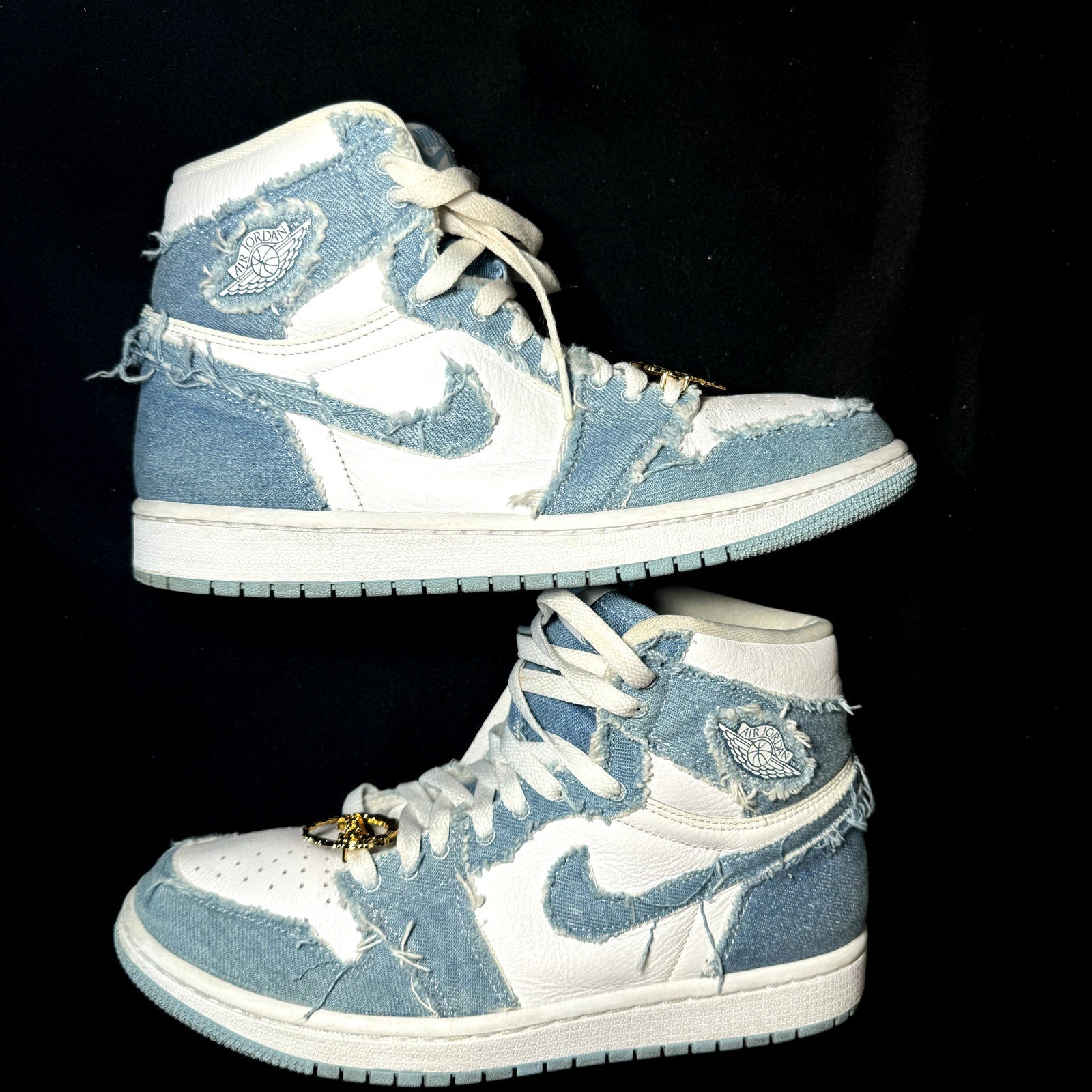 Air Jordan 1 Retro High OG Denim Women's Shoes - Size 9