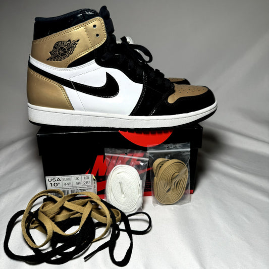 Air Jordan 1 Retro High OG NRG Gold Toe Men's Shoes - Size 10.5