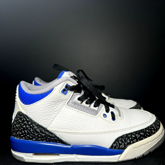 Air Jordan 3 Retro GS Racer Blue Kids Shoes - Size 5