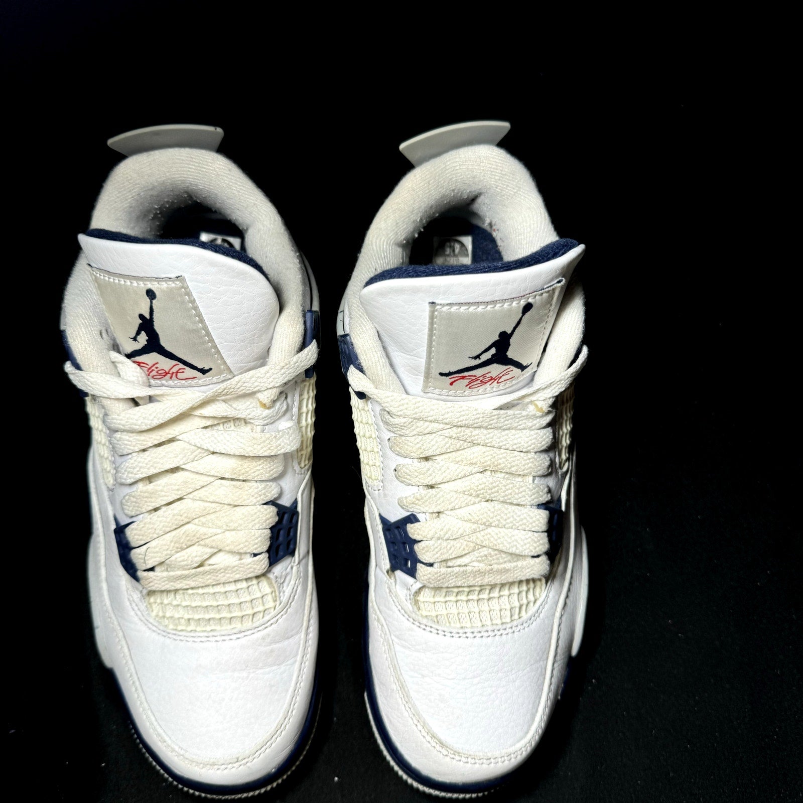 Air Jordan 4 Retro Midnight Navy Kids Shoes - Size 4.5