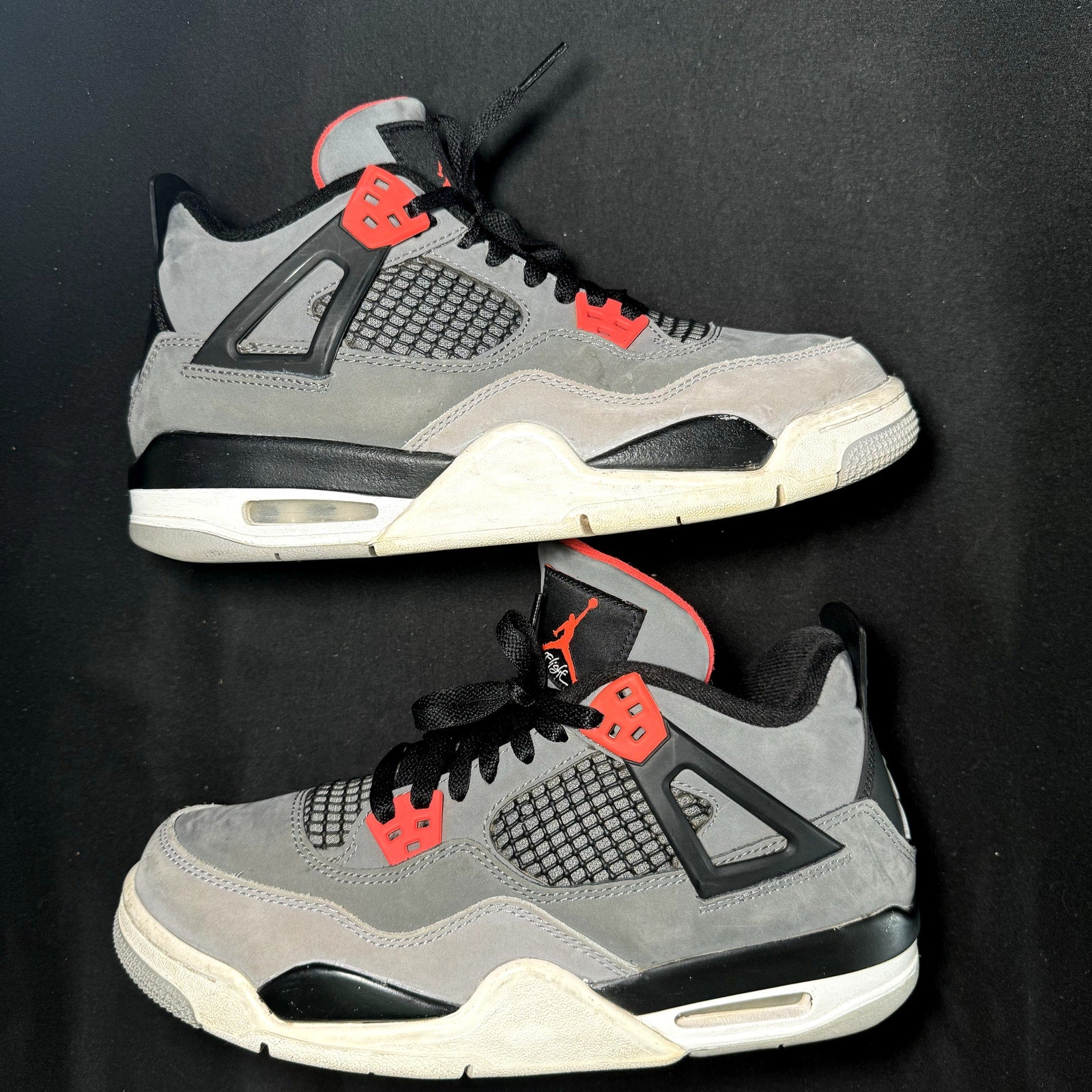 Air Jordan 4 Retro GS Infrared Kids Shoes - Size 7