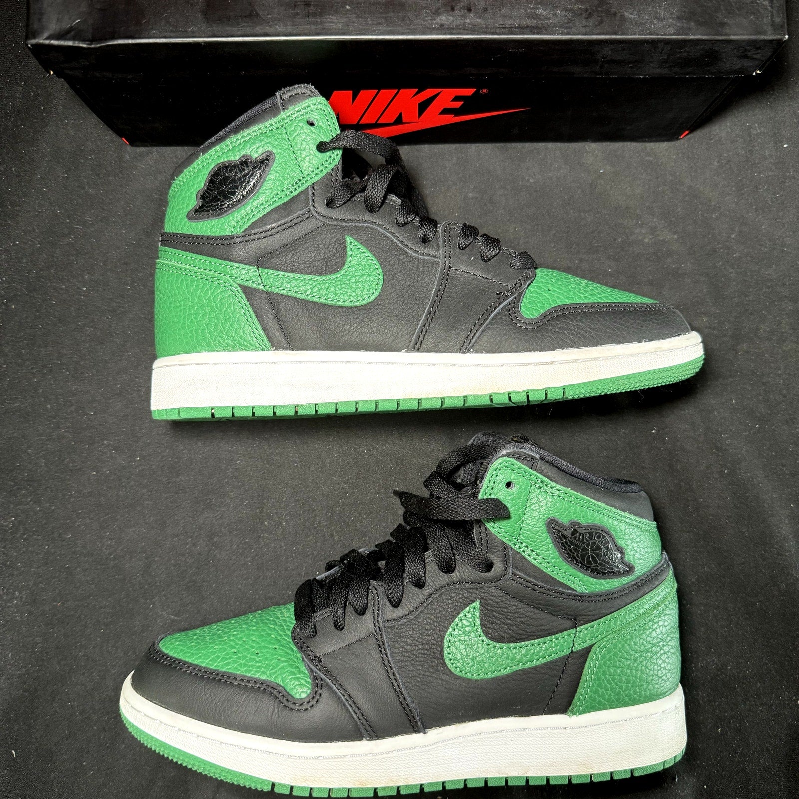 Air Jordan 1 Retro High OG GS Pine Green 2.0 2020 Kids Shoes - Size 5.5