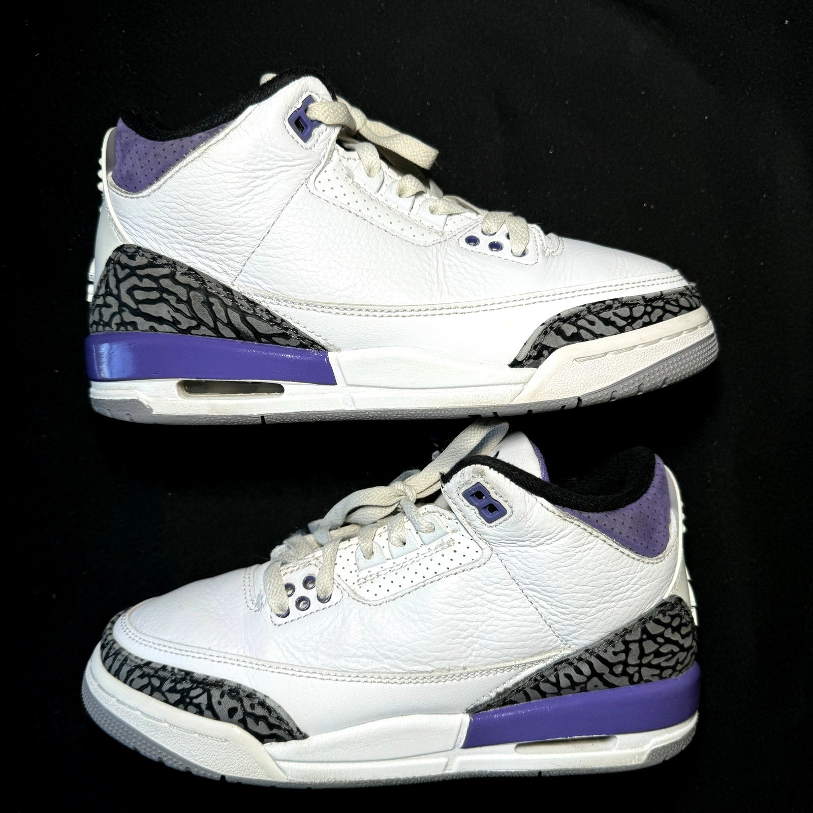 Air Jordan 3 Retro GS Dark Iris Kids Shoes - Size 5