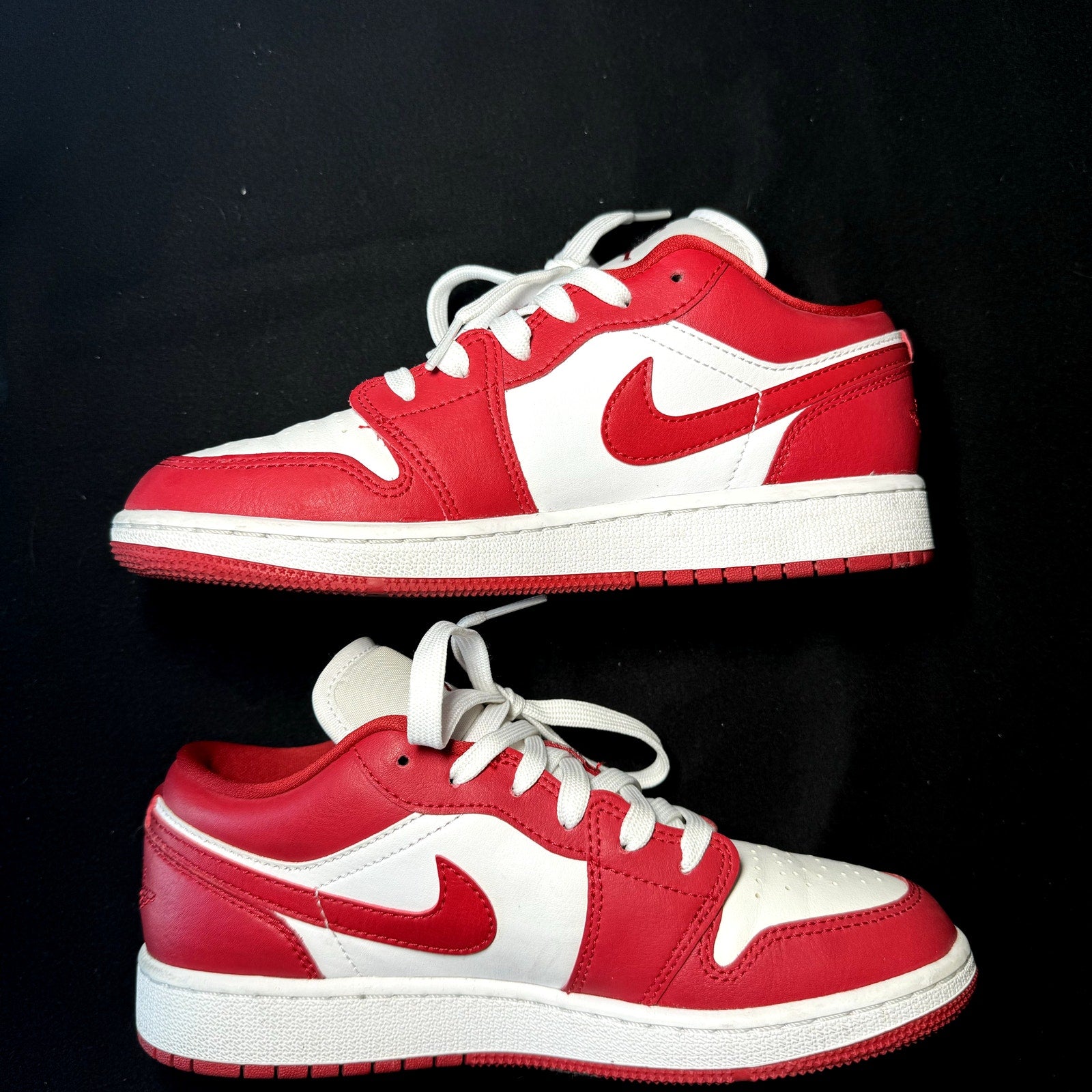 Air Jordan 1 Low GS Gym Red Kids Shoes - Size 4.5