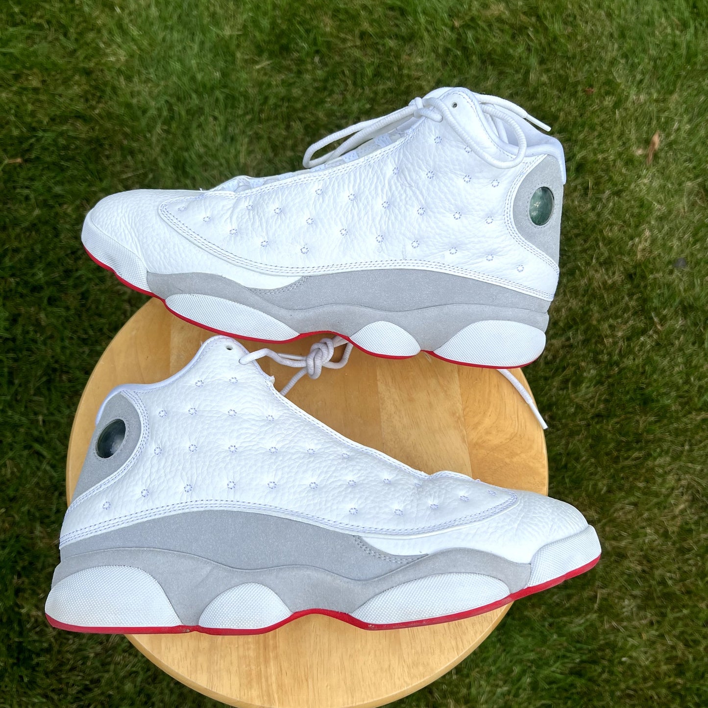 Air Jordan 13 Retro White Wolf Grey Men's Shoes - Size 11.5