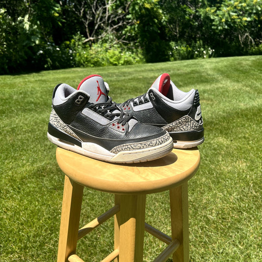 Air Jordan 3 Retro OG Black Cement 2018 Men's Shoes - Size 9.5