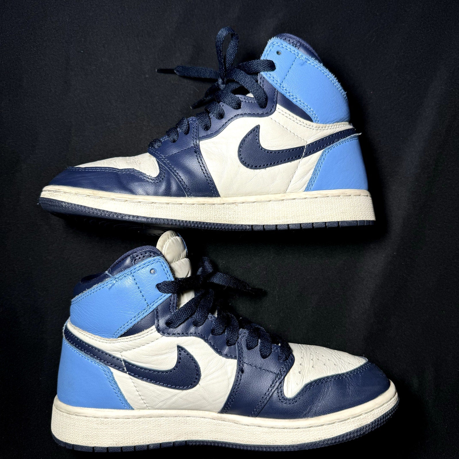 Air Jordan 1 Retro High OG GS Obsidian Kids Shoes - Size 4