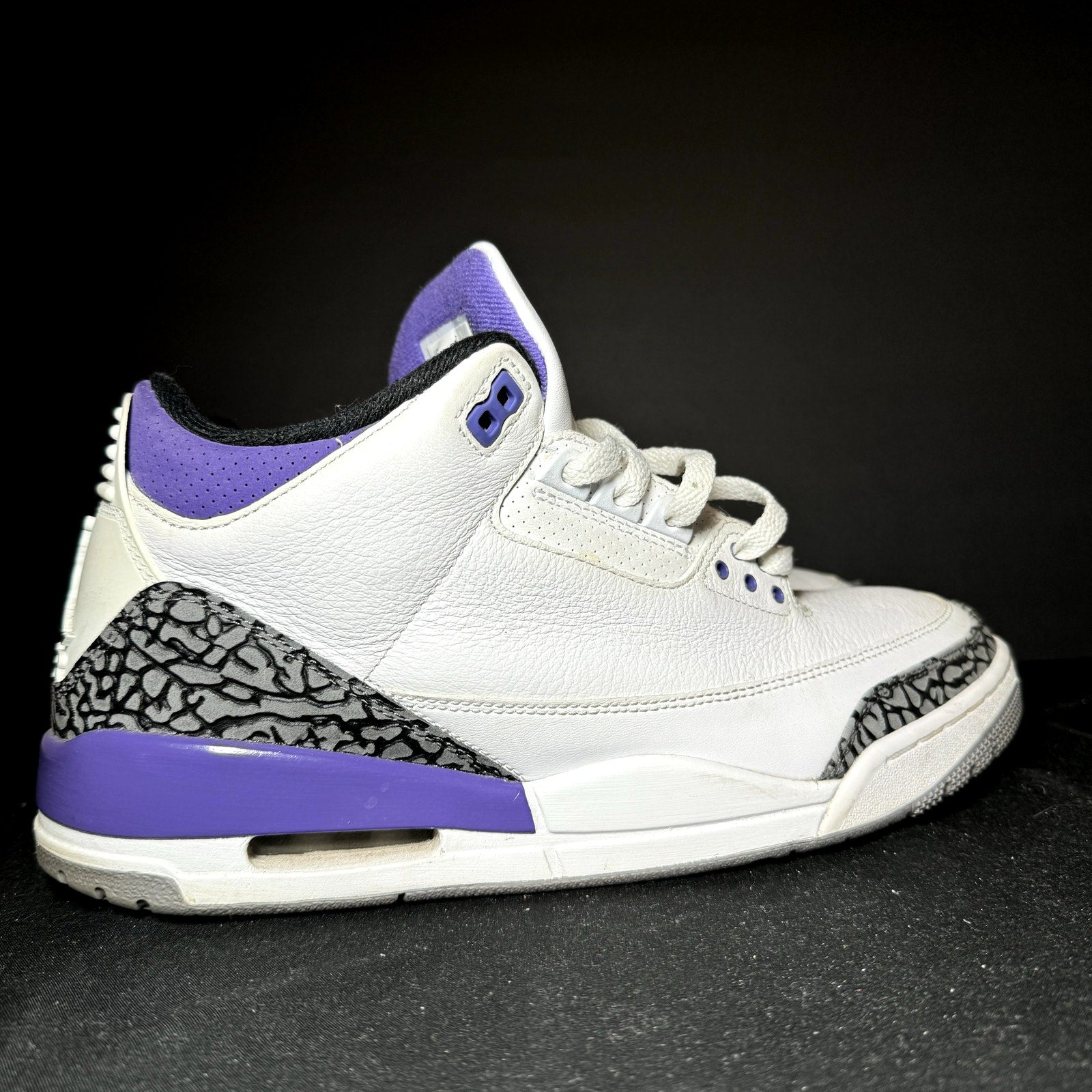 Air Jordan 3 Retro Dark Iris Men's Shoes - Size 10.5