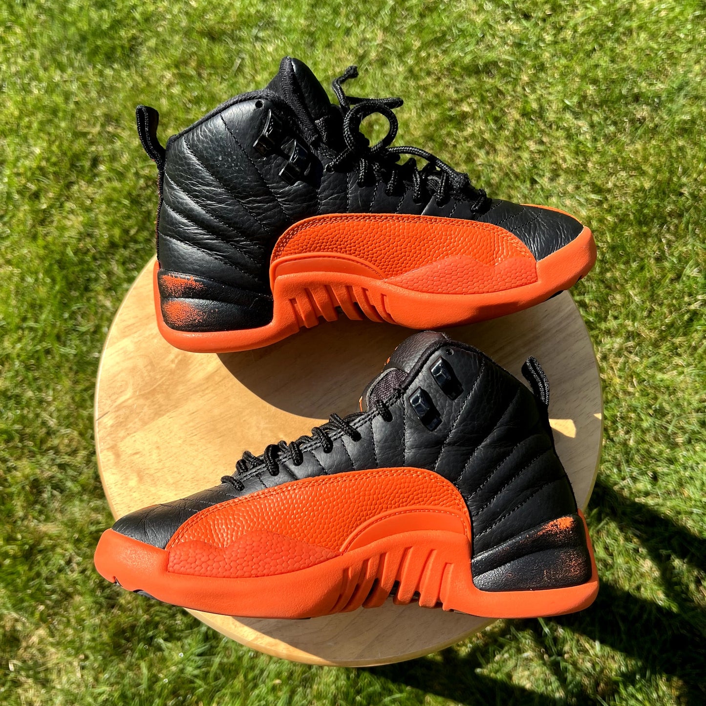 Wmns Air Jordan 12 Retro Brilliant Orange Women's Shoes - Size 6