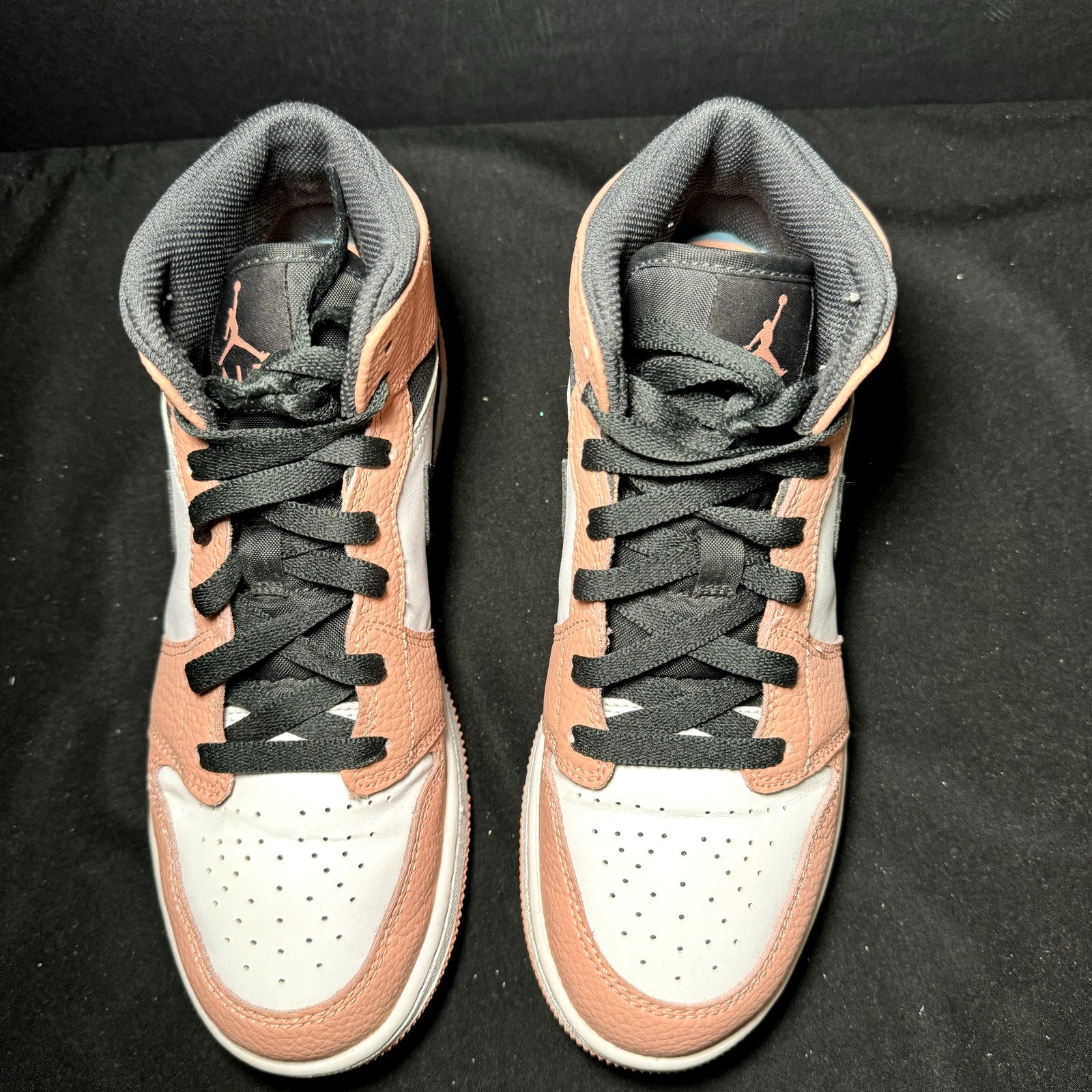 Air Jordan 1 Mid GS Pink Quartz Kids Shoes - Size 6