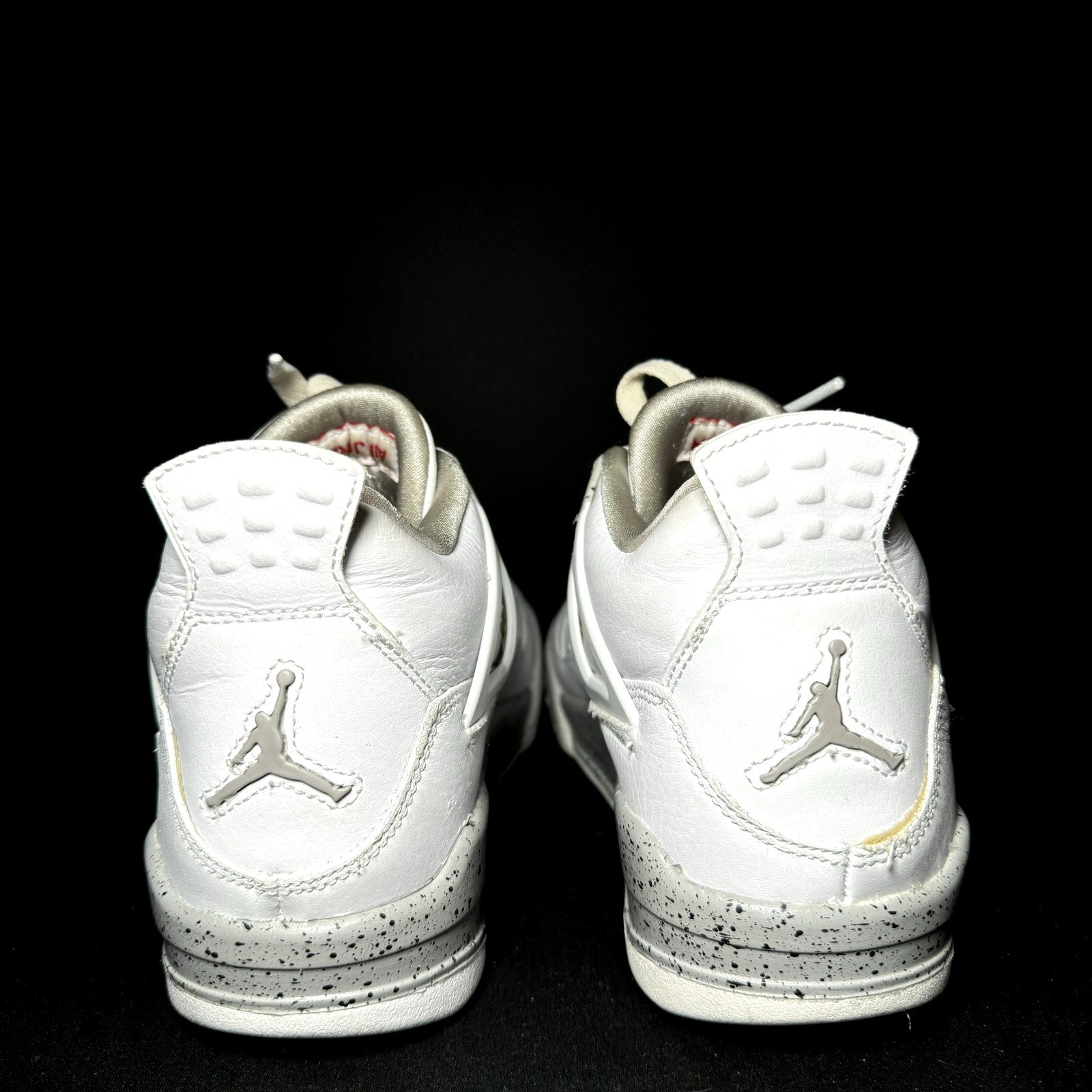 Air Jordan 4 Retro GS White Oreo Kids Shoes - Size 6