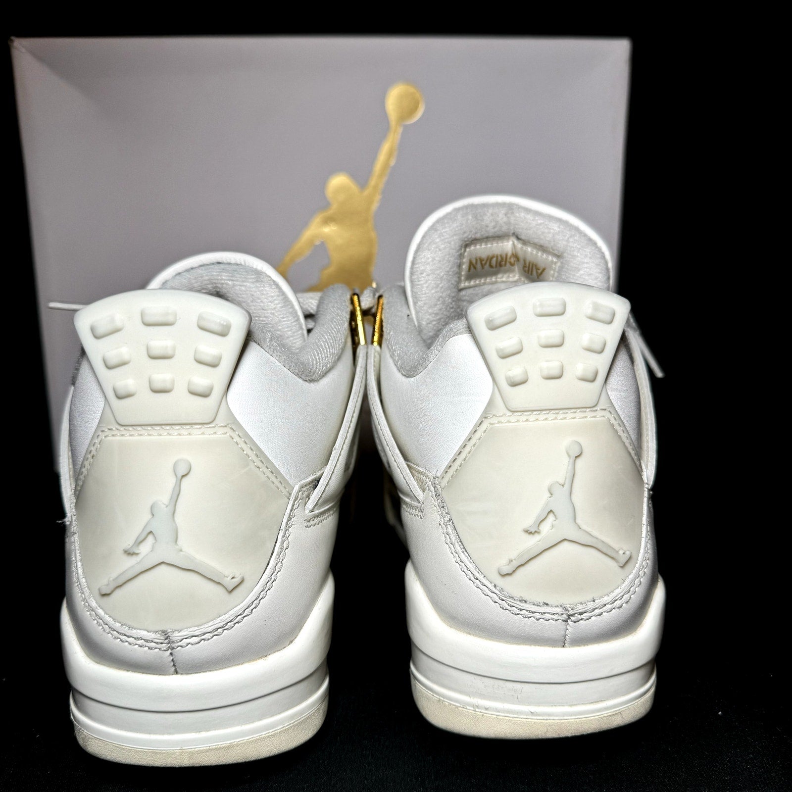 Air Jordan 4 Retro Metallic Gold Women's Shoes - Size 9.5