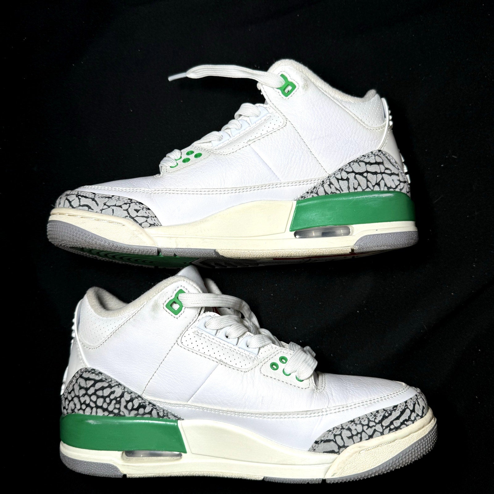 Air Jordan 3 Retro Lucky Green Women's Shoes - Size 7.5