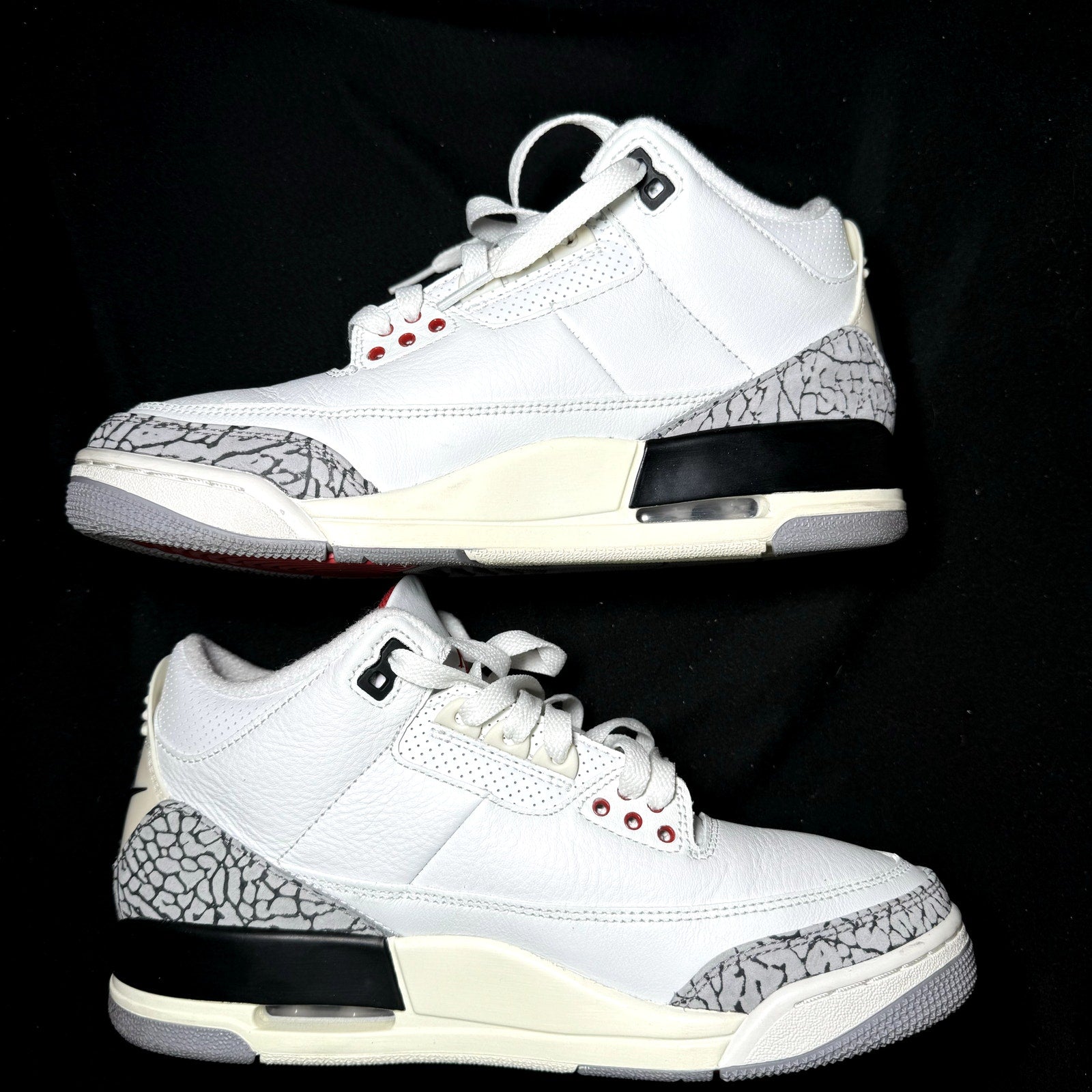 Air Jordan 3 Retro White Cement Reimagined Men's Shoes - Size 8