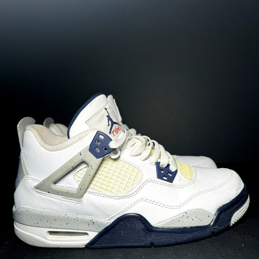 Air Jordan 4 Retro GS Midnight Navy Kids Shoes - Size 7