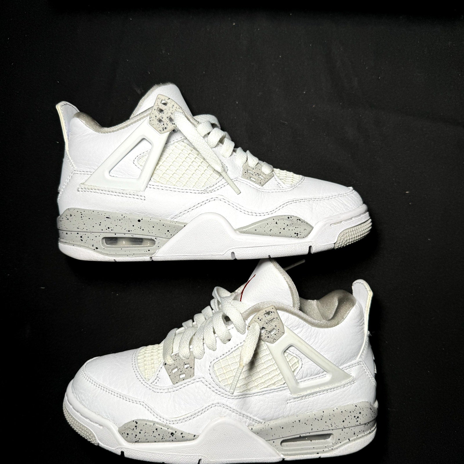 Air Jordan 4 Retro GS White Oreo 2021 Kids Shoes - Size 4.5