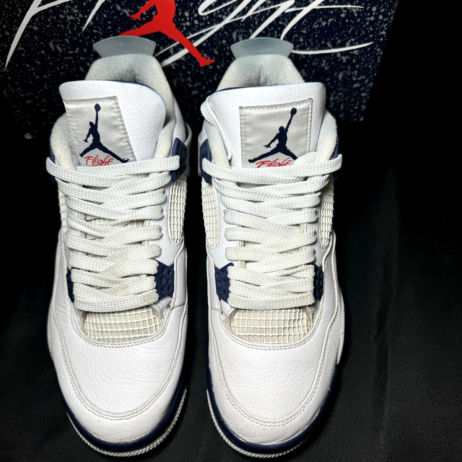 Air Jordan 4 Retro Midnight Navy Men's Shoes - Size 10