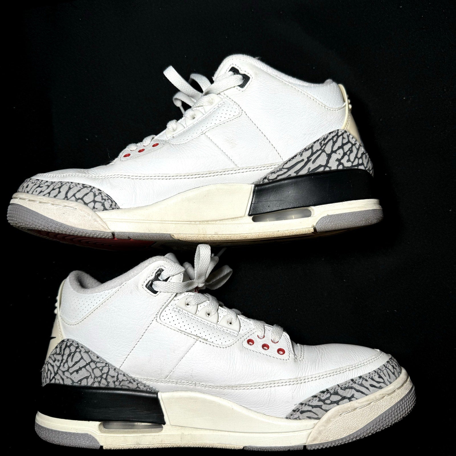 Air Jordan 3 Retro White Cement Reimagined Men's Shoes - Size 9.5