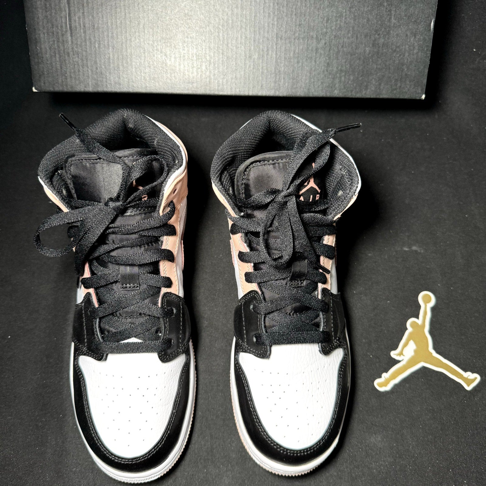 Air Jordan 1 Mid GS Crimson Tint 2021 Kids Shoes - Size 6.5