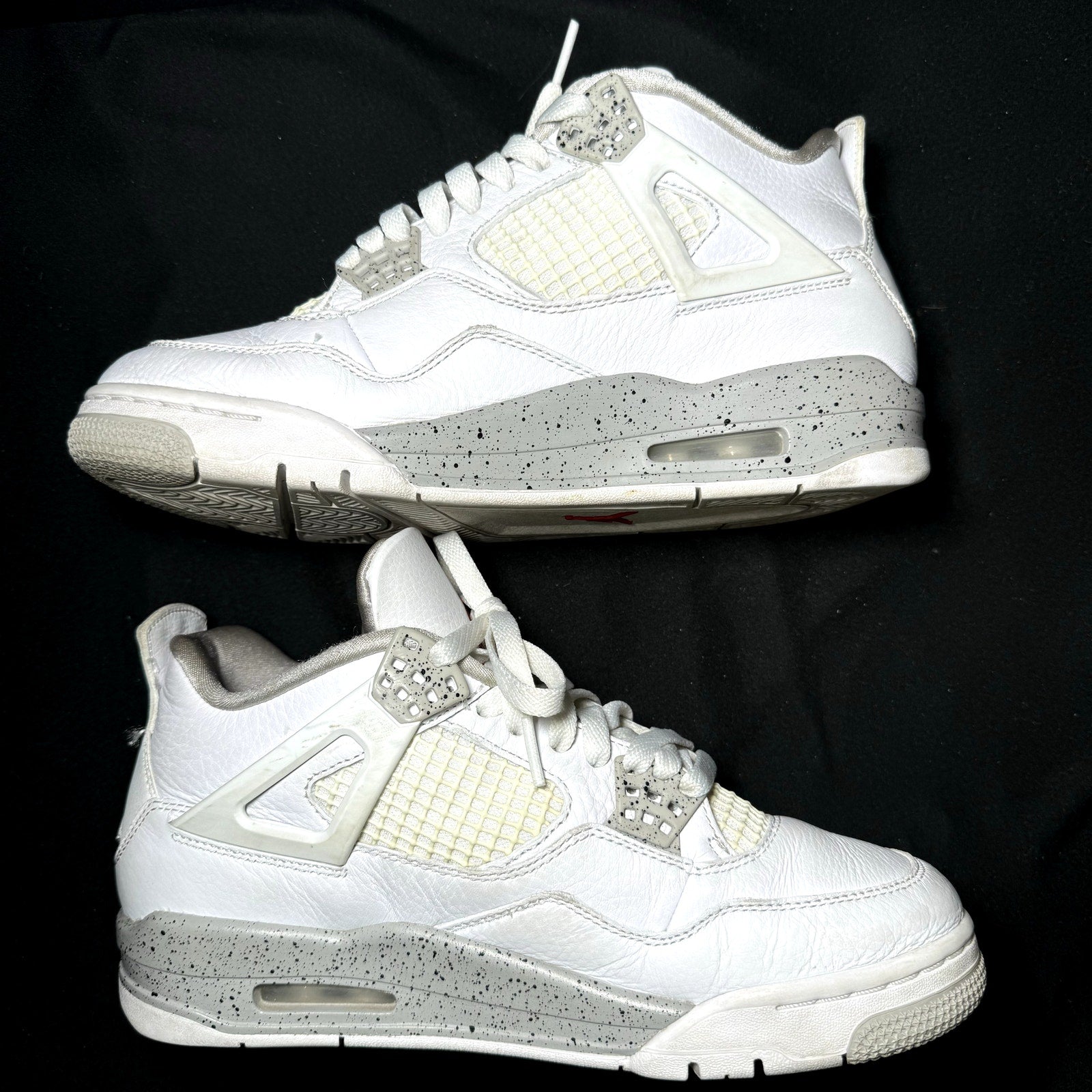 Air Jordan 4 Retro White Oreo Men's Shoes - Size 7.5