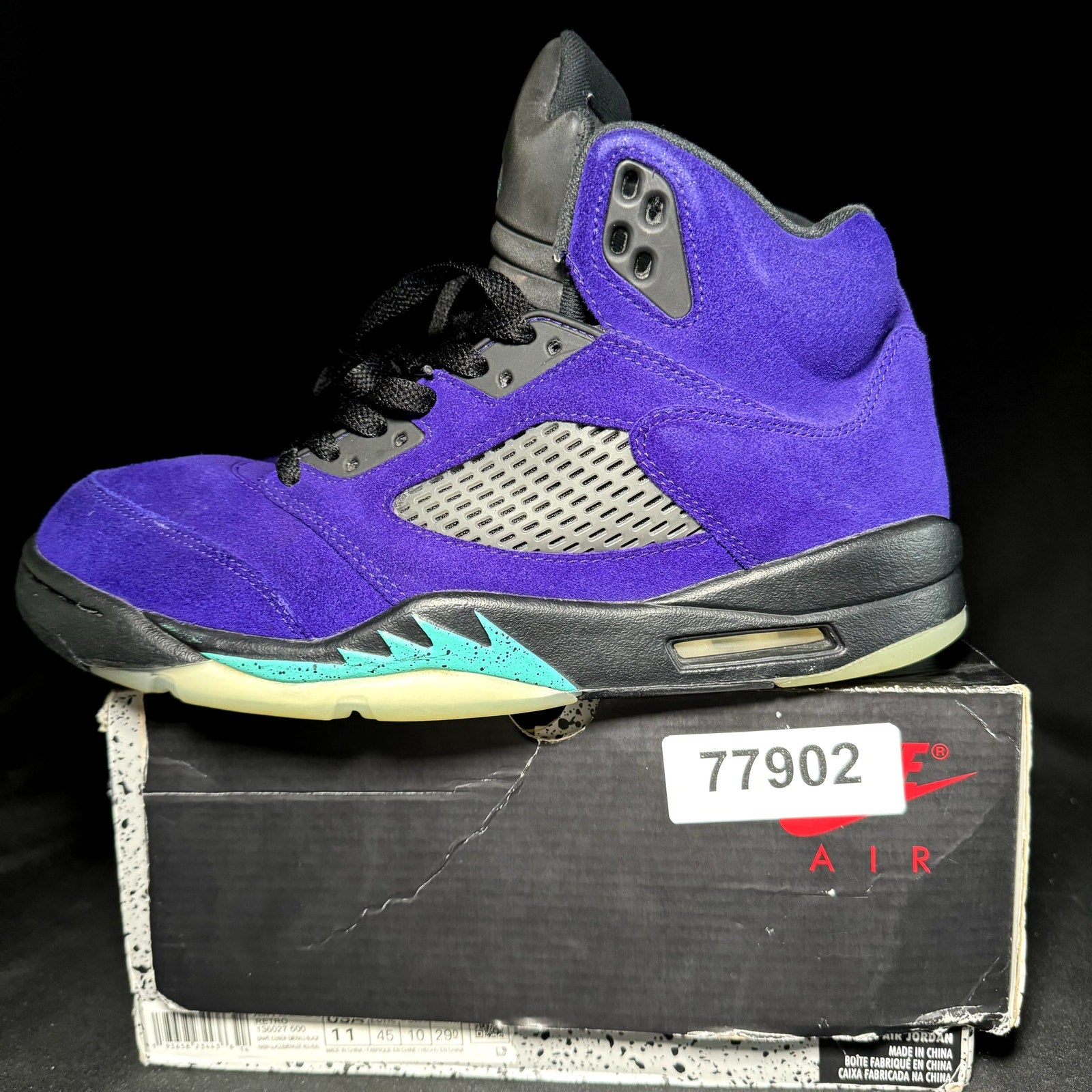 Air Jordan 5 Retro Alternate Grape 2020 Men's Shoes - Size 11