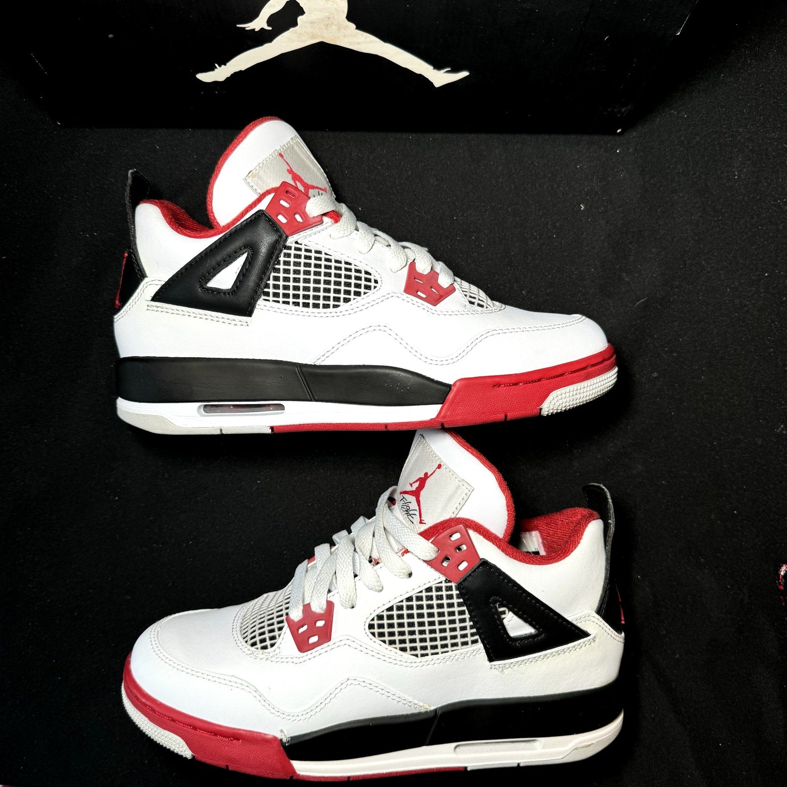 Air Jordan 4 Retro GS Fire Red 2012 Kids Shoes - Size 4.5