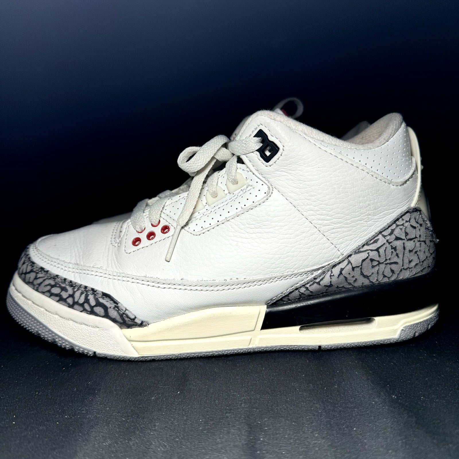 Air Jordan 3 Retro GS White Cement Reimagined Kids Shoes - Size 6.5