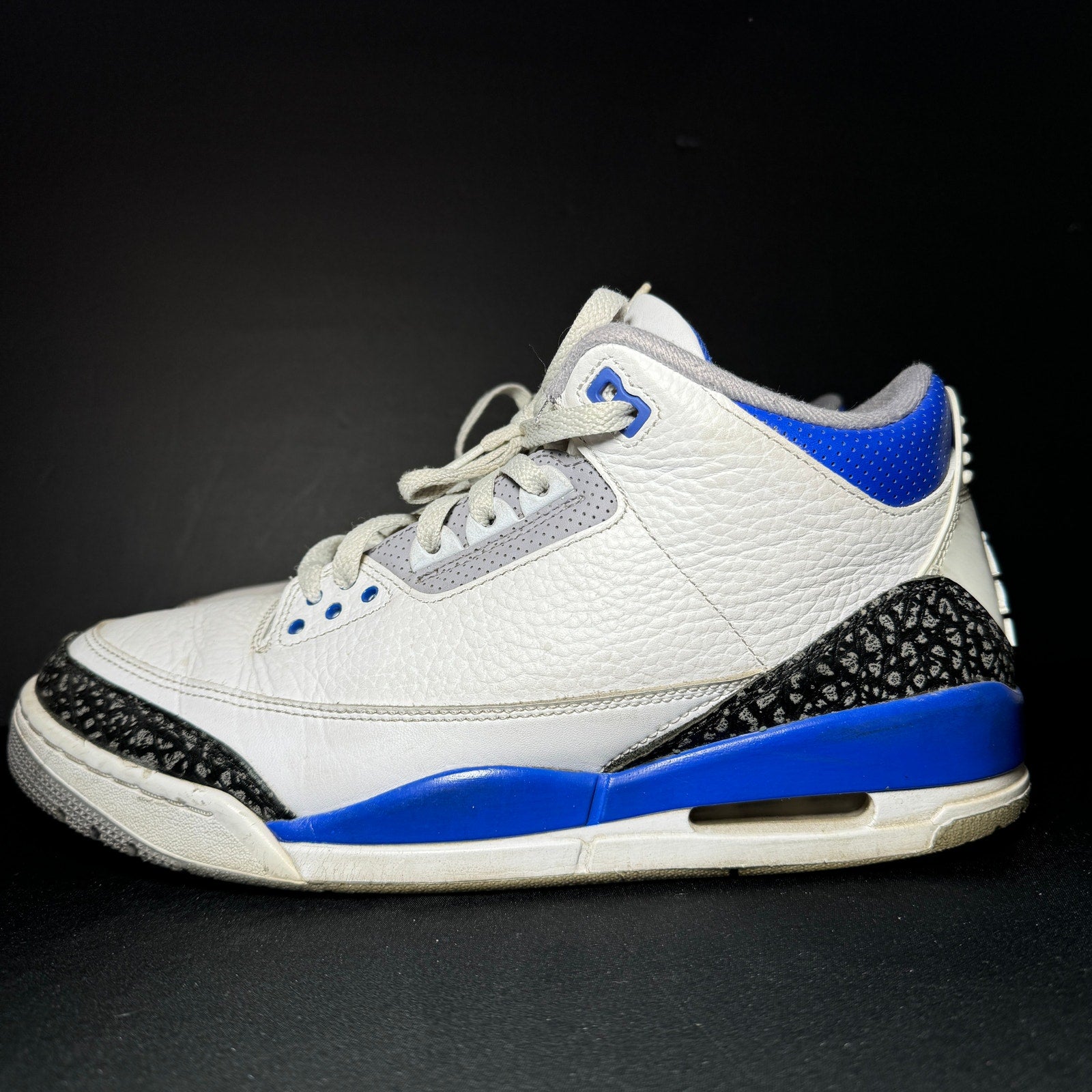 Air Jordan 3 Retro Racer Blue Men's Shoes - Size 10