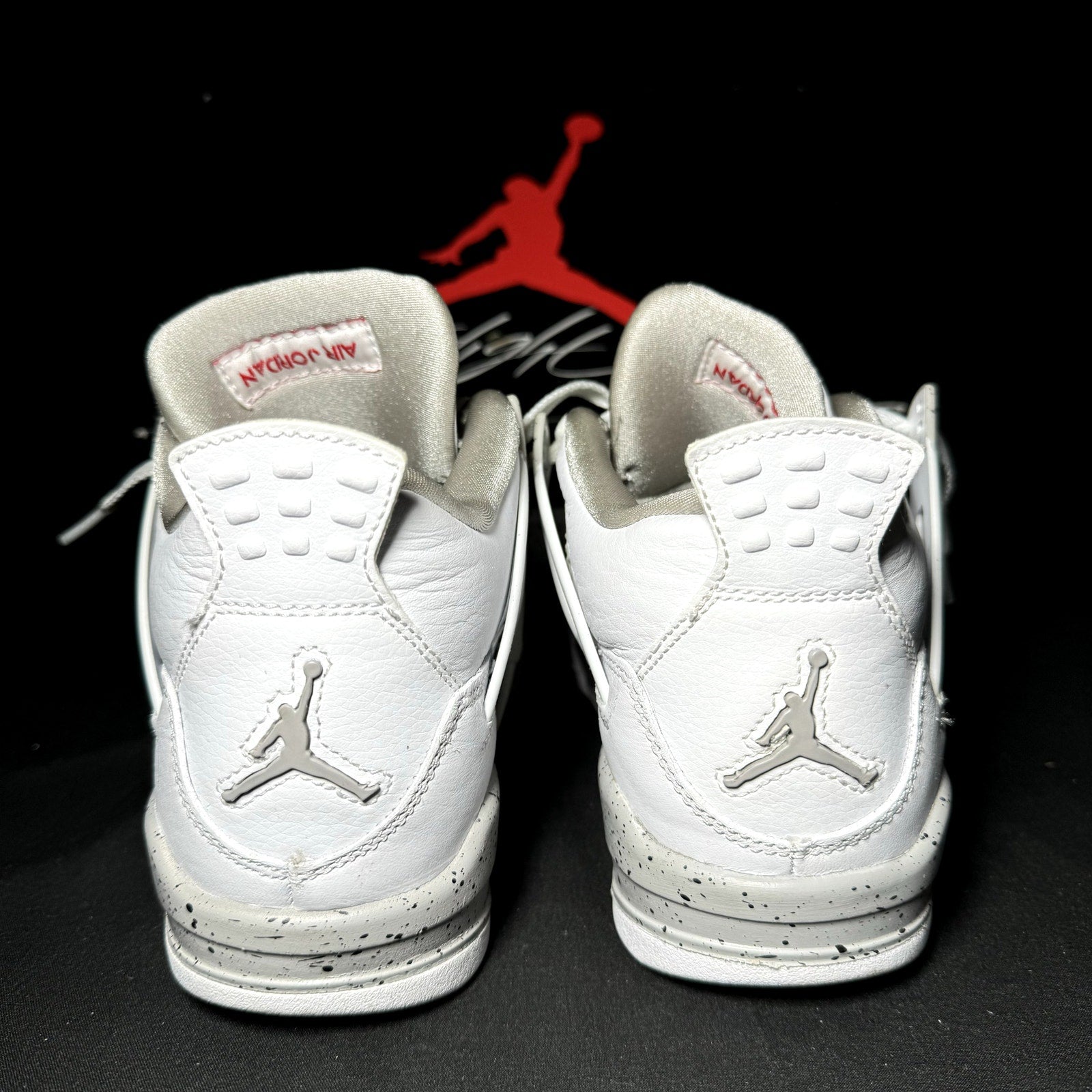 Air Jordan 4 Retro GS White Oreo 2021 Kids Shoes - Size 4.5