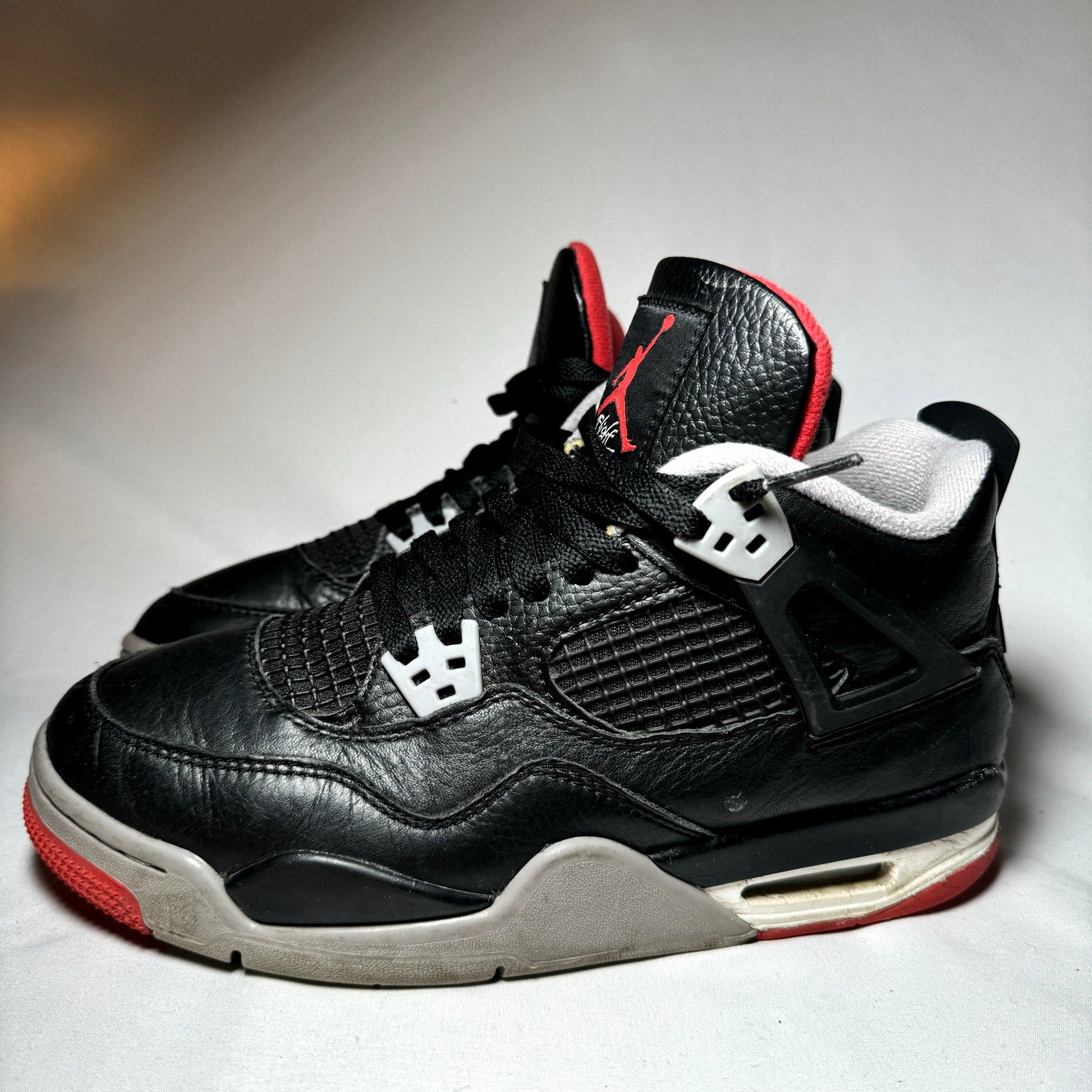 Air Jordan 4 Retro GS Bred Reimagined Kids Shoes - Size 7