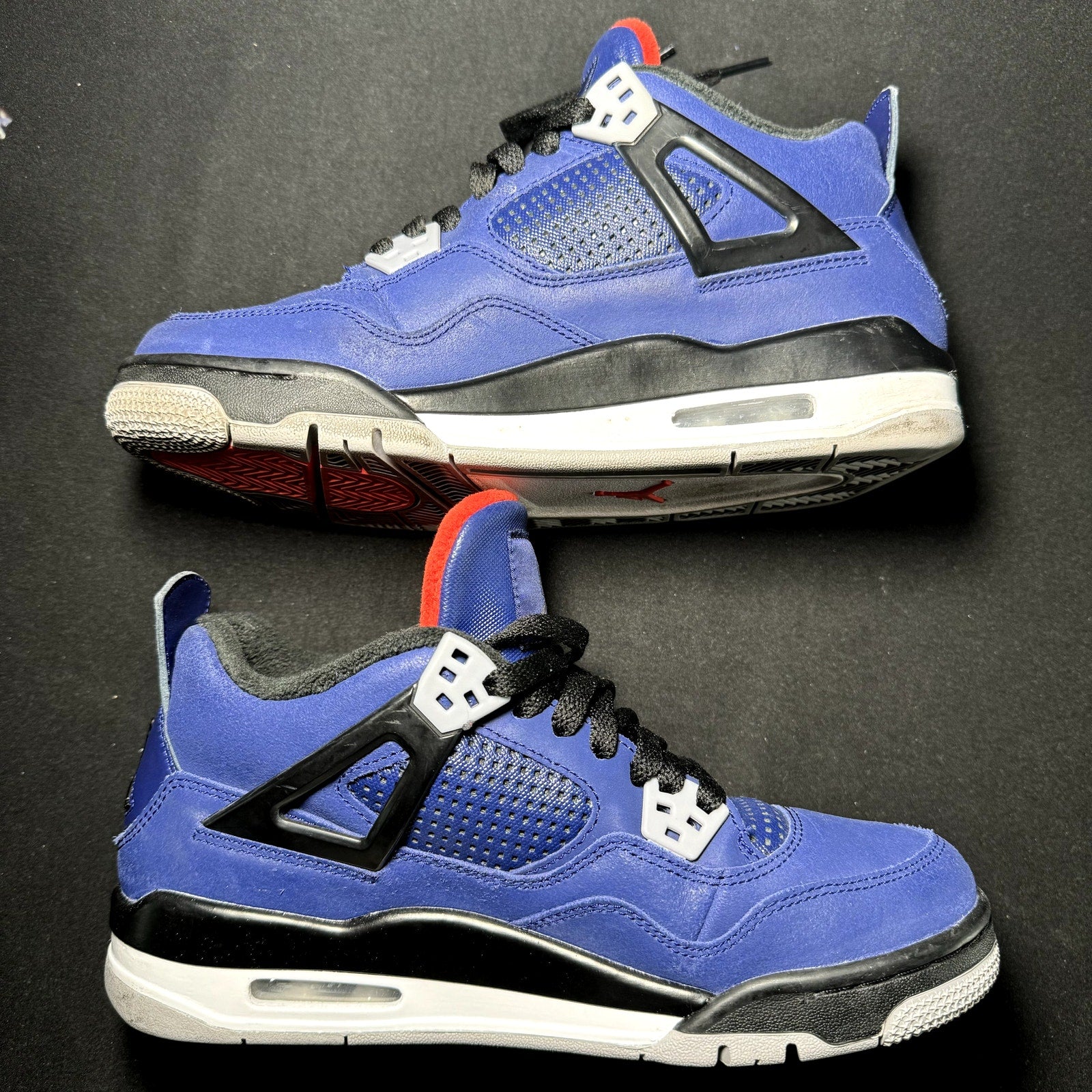 Air Jordan 4 Retro Winter GS Loyal Blue 2019 Kids Shoes - Size 6.5