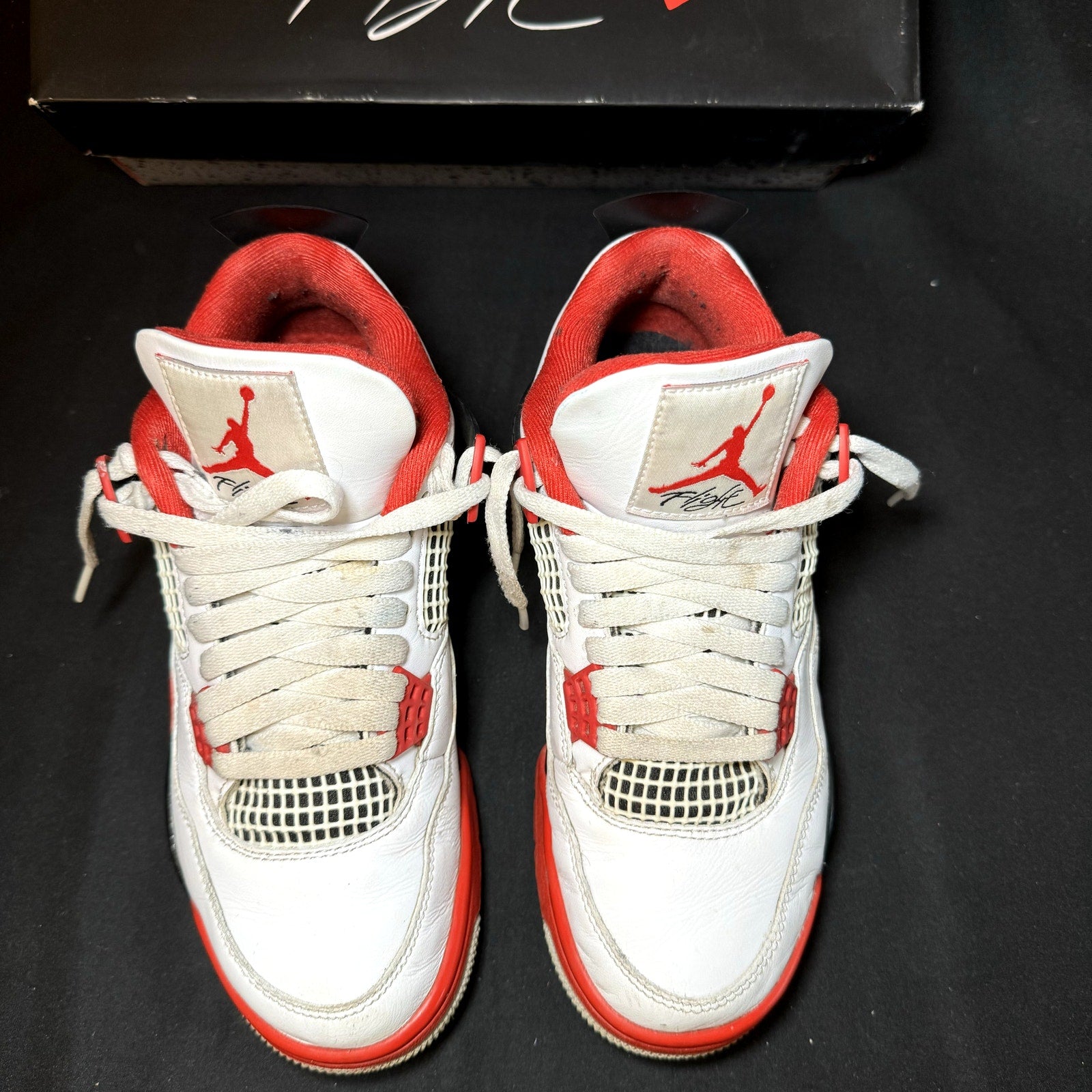 Air Jordan 4 Retro OG Fire Red 2020 Kids Shoes - Size 5.5