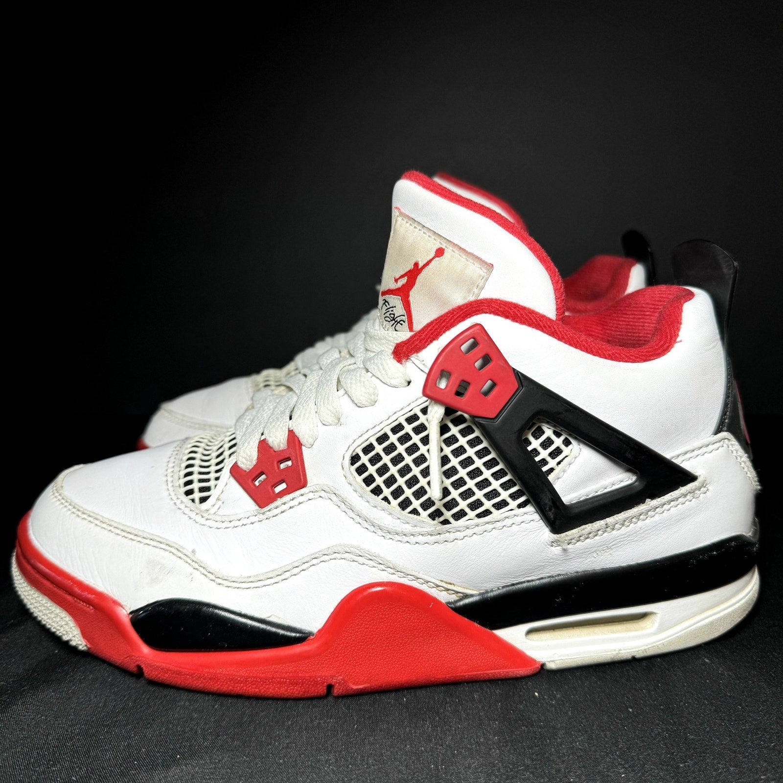 Air Jordan 4 Retro OG GS Fire Red 2020 Kids Shoes - Size 5.5