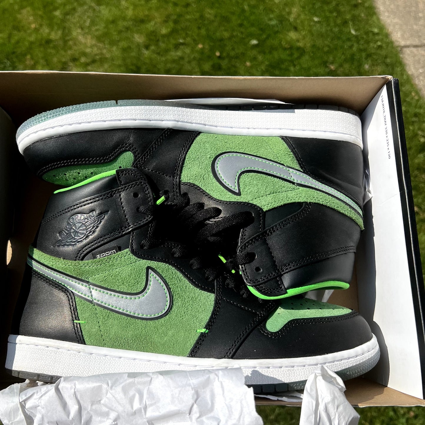 Air Jordan 1 High Zoom Zen Green Men's Shoes - Size 10.5