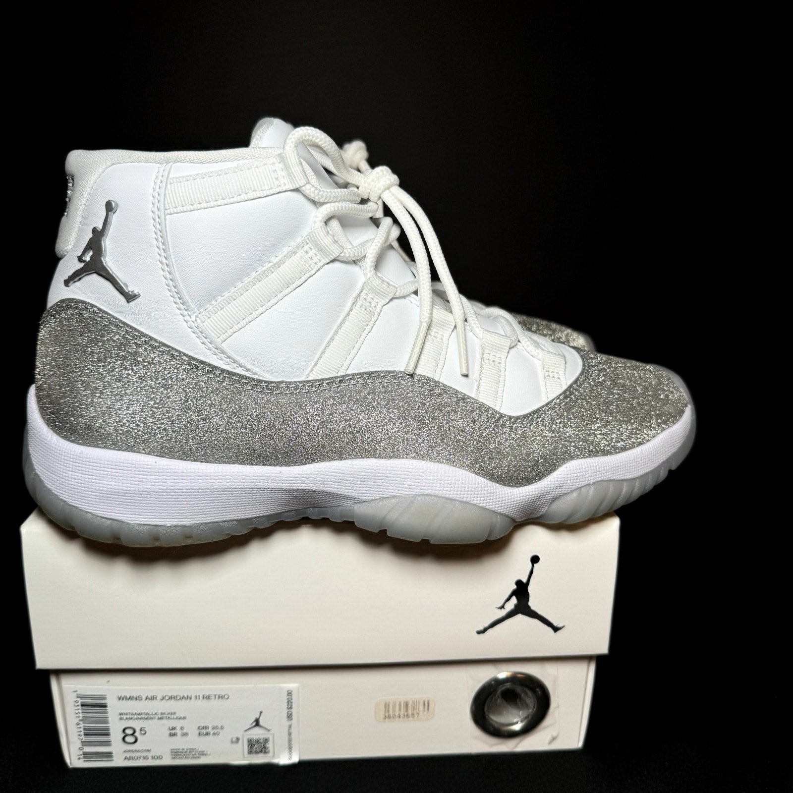 Air Jordan 11 Retro Vast Grey Women's Shoes - Size 8.5