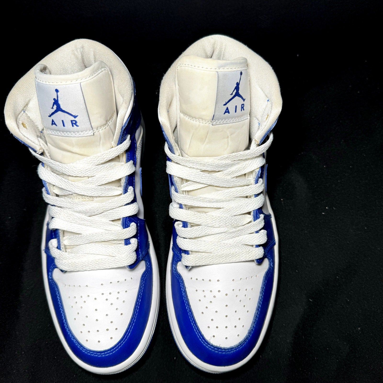 Air Jordan 1 Mid Kentucky Blue Women's Shoes - Size 7.5