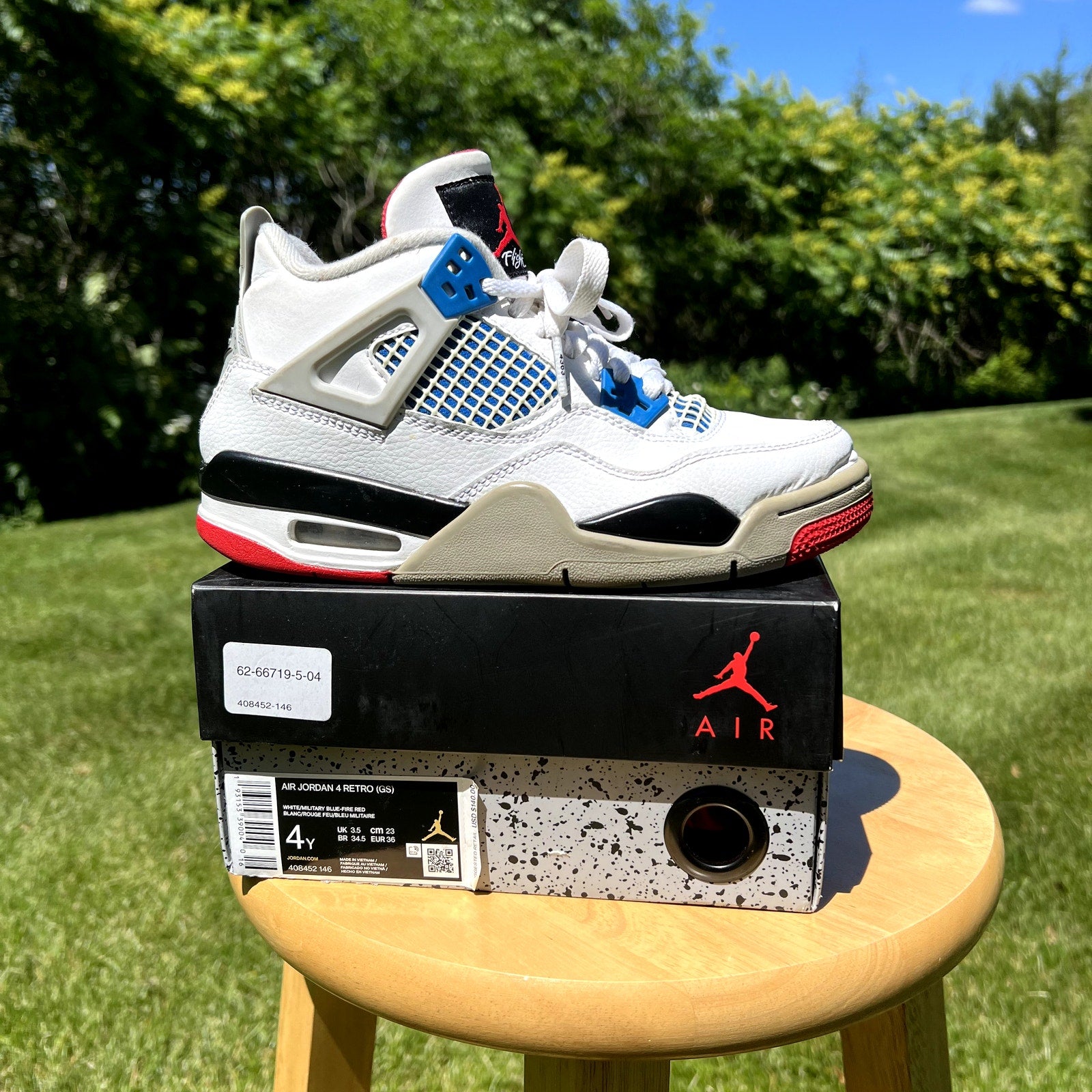 Air Jordan 4 Retro SE GS What the 4 Kids Shoes - Size 4