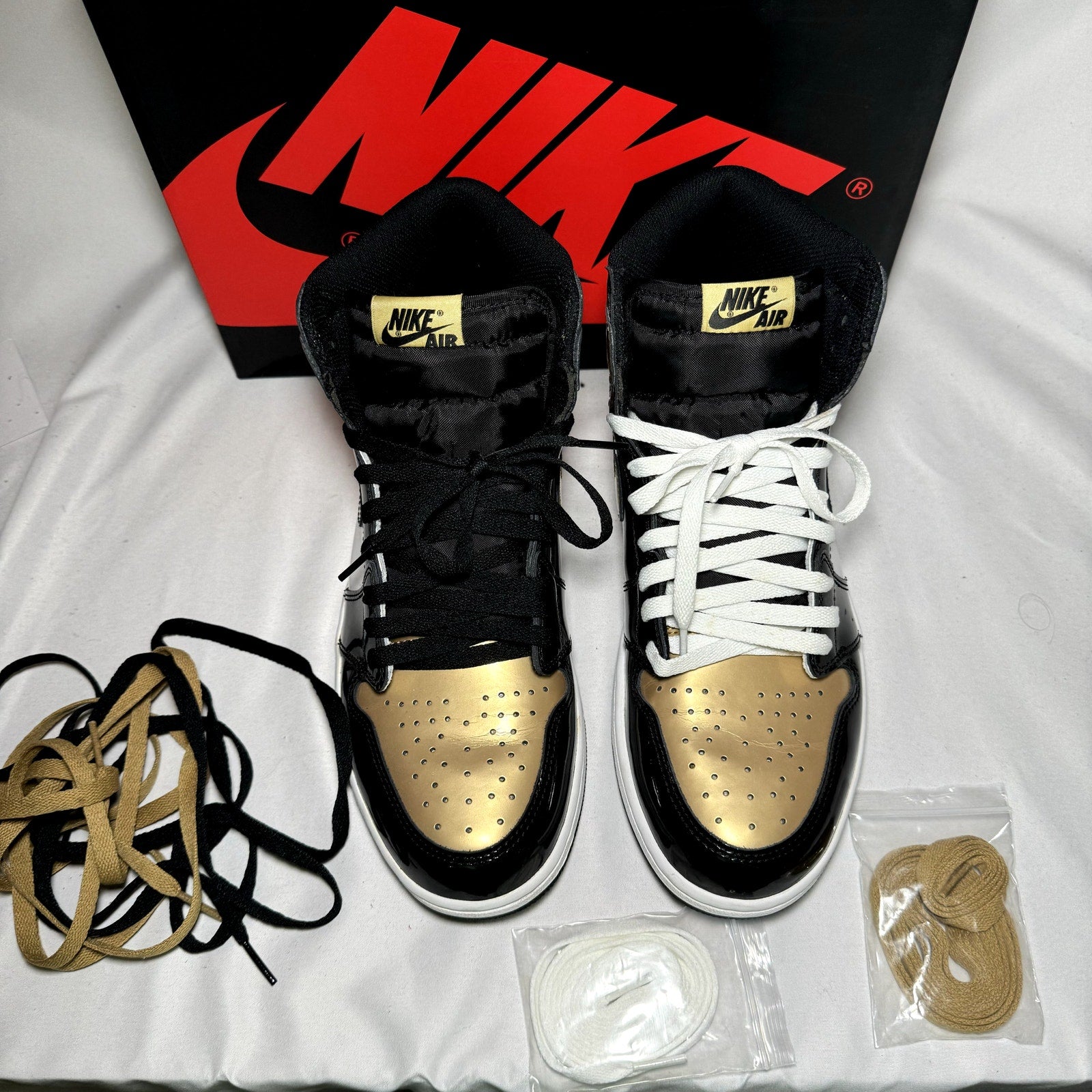 Air Jordan 1 Retro High OG NRG Gold Toe Men's Shoes - Size 10.5