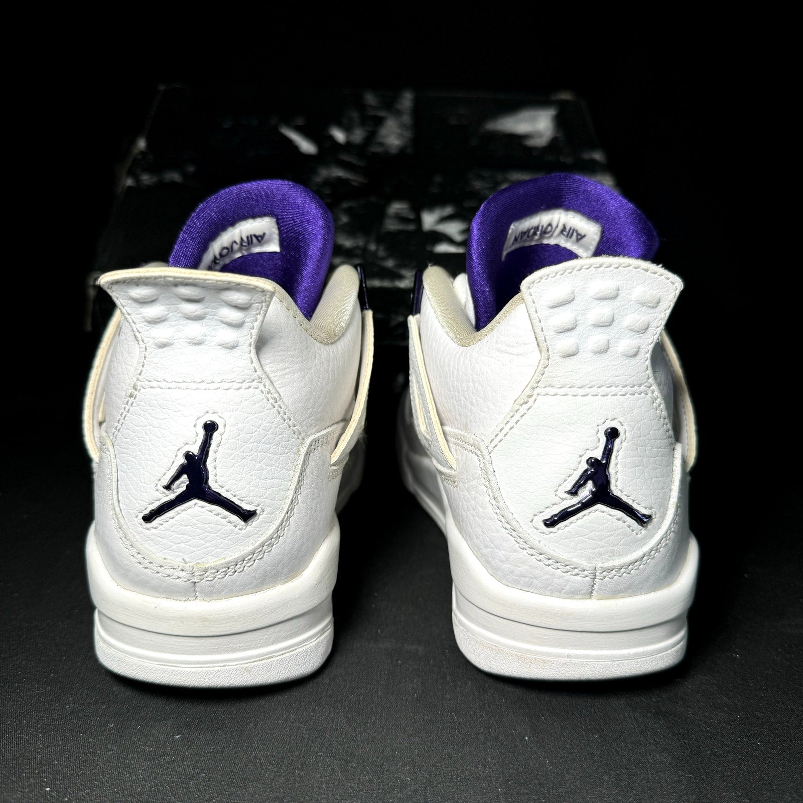 Air Jordan 4 Retro GS Purple Metallic 2020 Kids Shoes - Size 5