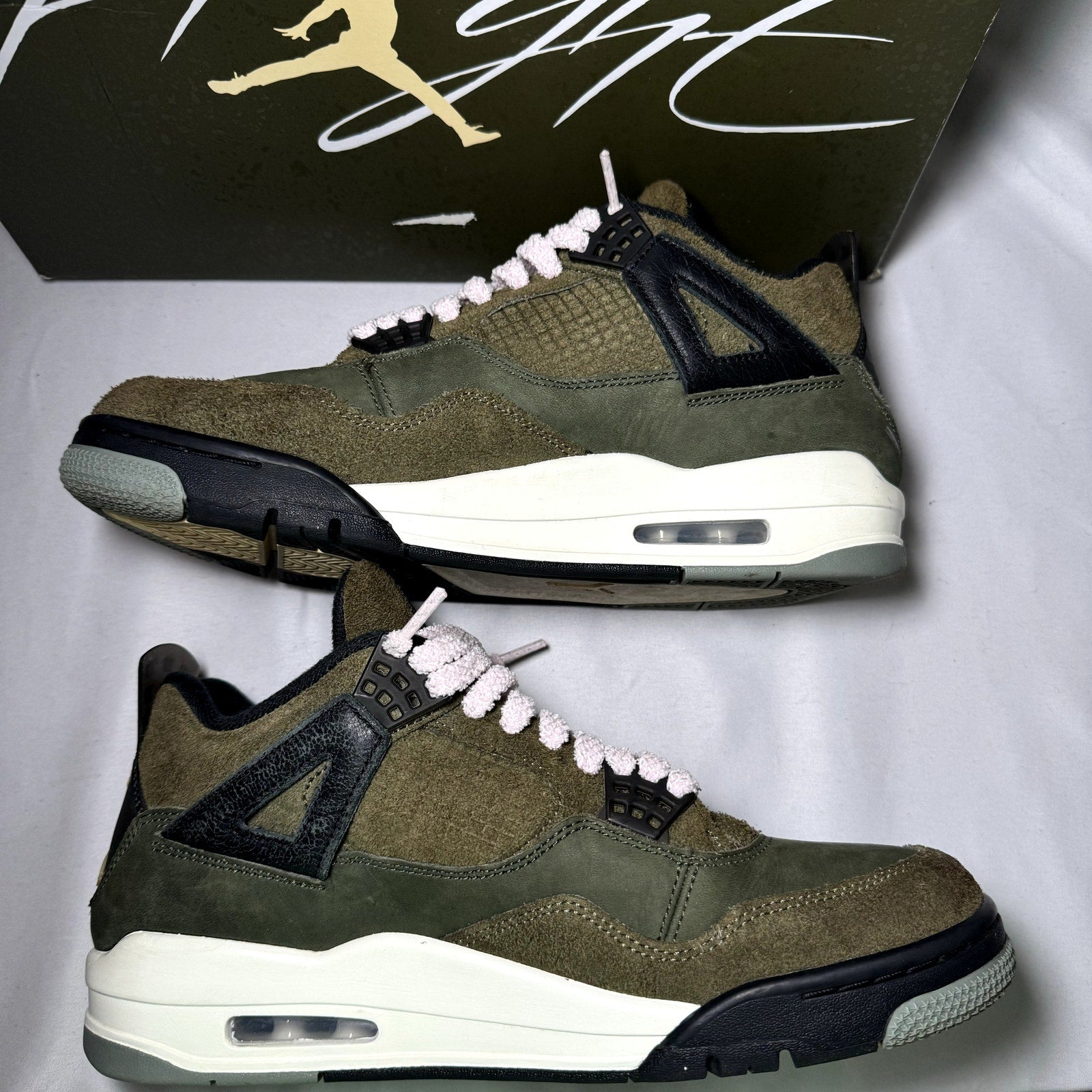 Air Jordan 4 Retro SE Craft Olive Men's Shoes - Size 9.5