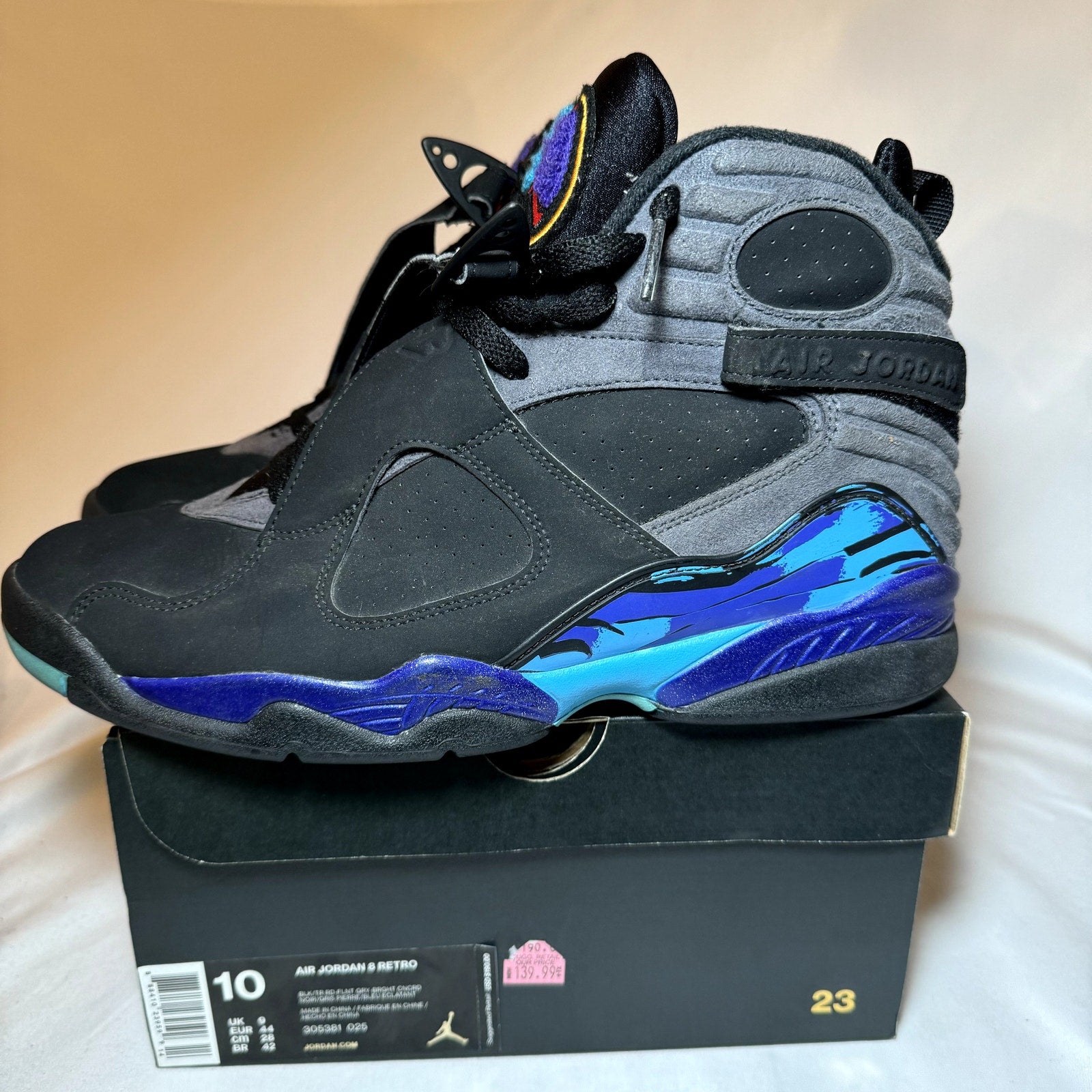 Air Jordan 8 Retro Aqua 2015 Men's Shoes - Size 10