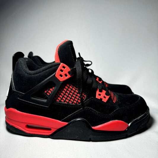 Air Jordan 4 Retro GS Red Thunder Kids Shoes - Size 5.5