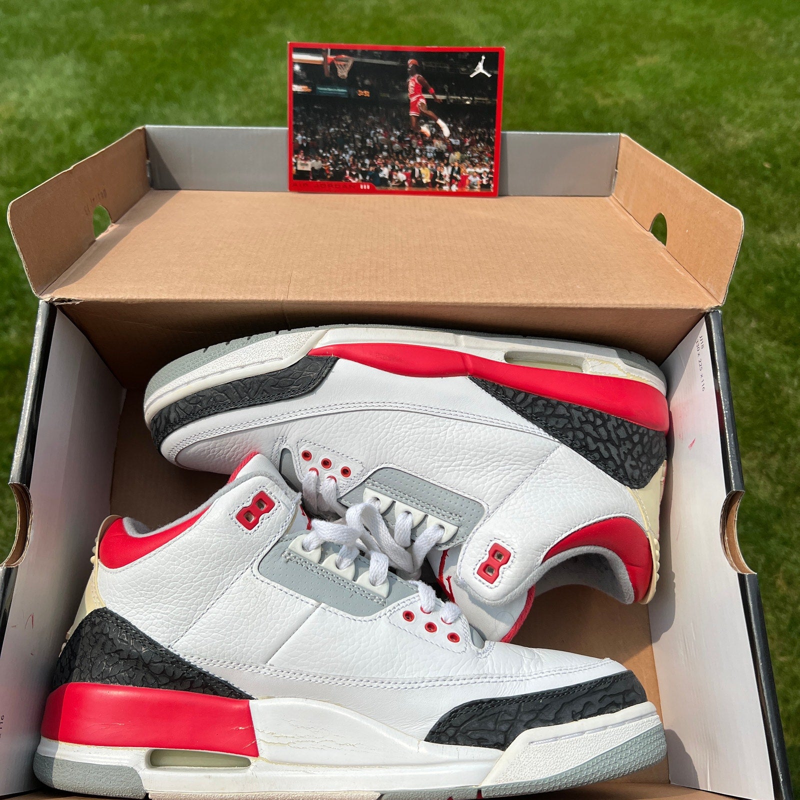 Air Jordan 3 Retro Fire Red 2007 Men's Shoes - Size 9.5