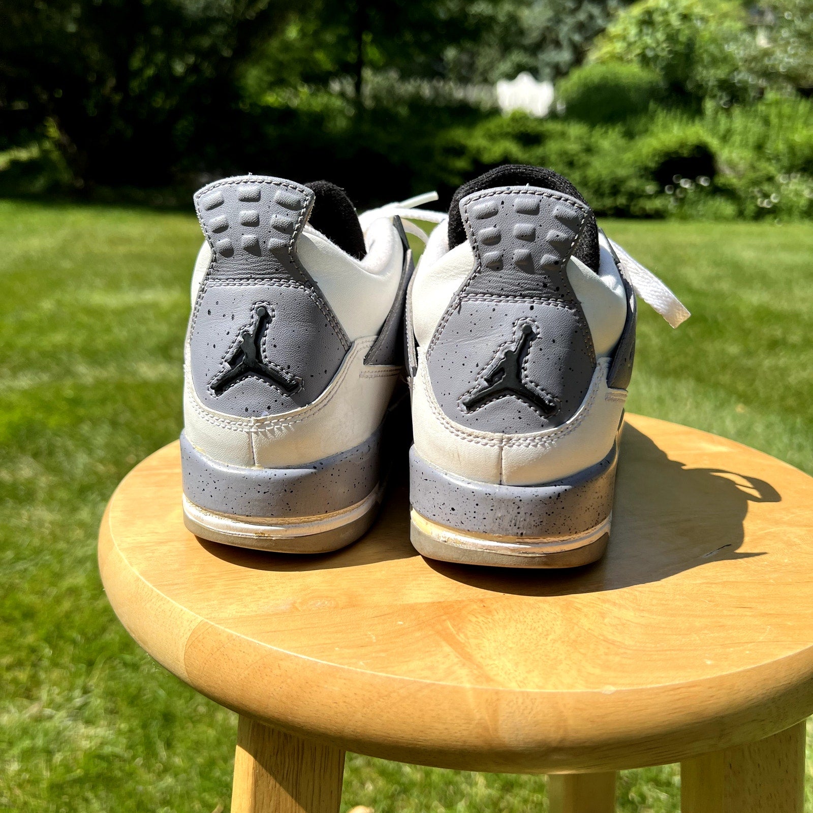 Air Jordan 4 Retro GS White Cement 2012 Kids Shoes - Size 5.5