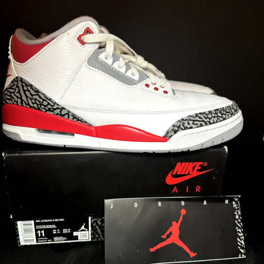 Air Jordan 3 Retro Fire Red 2022 Men's Shoes - Size 11